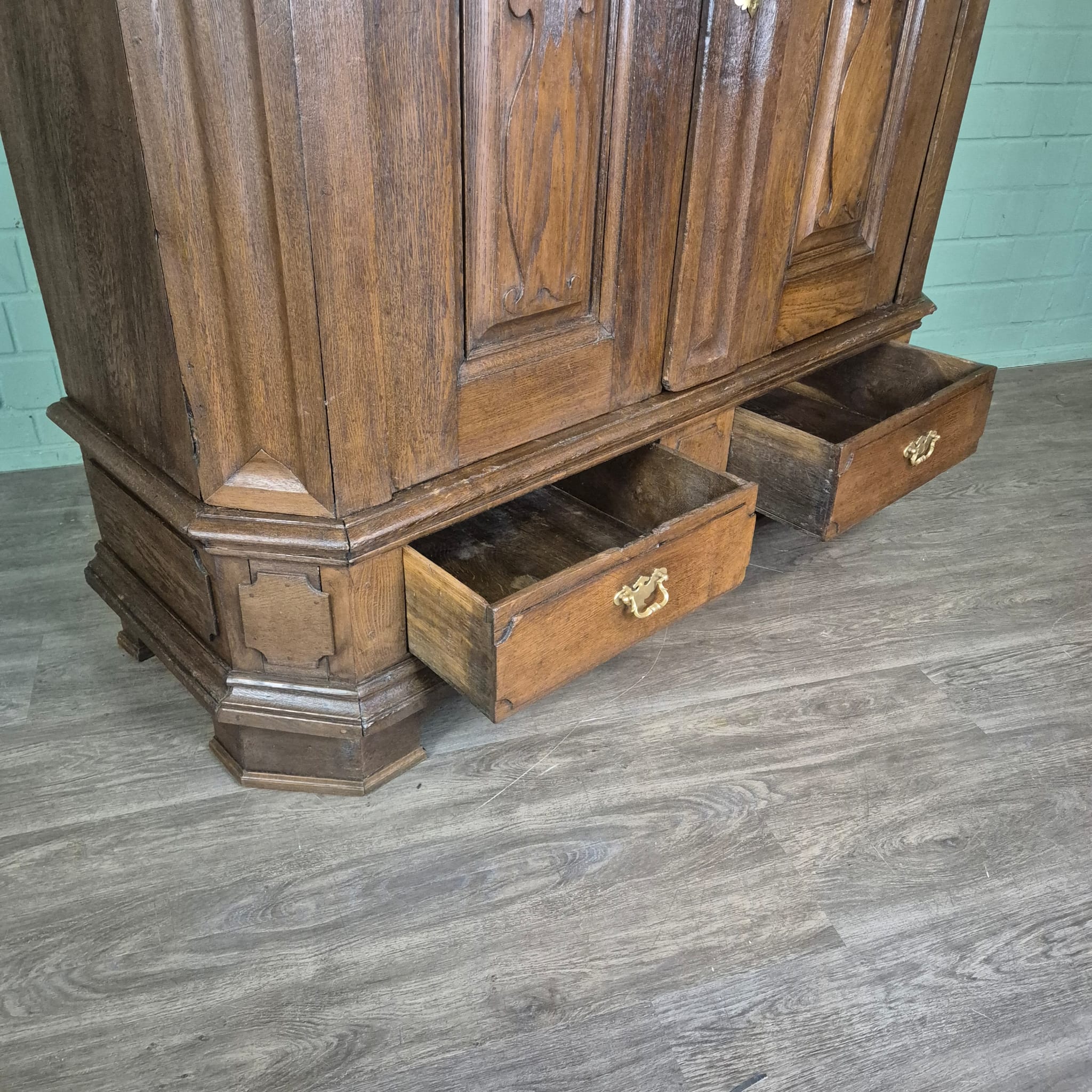 Kast Kledingkast Barok 1760 Eiken - Afbeelding 22