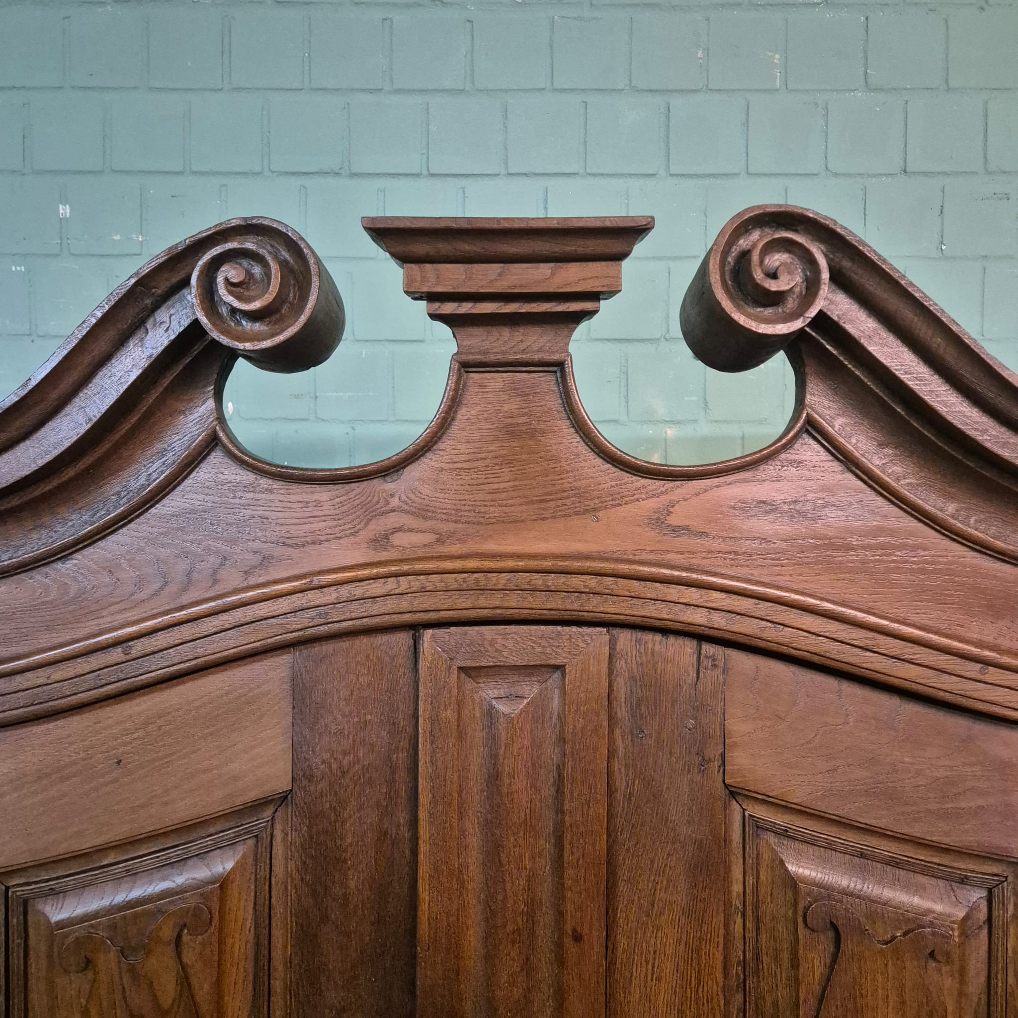 Kast Kledingkast Barok 1760 Eiken - Afbeelding 14