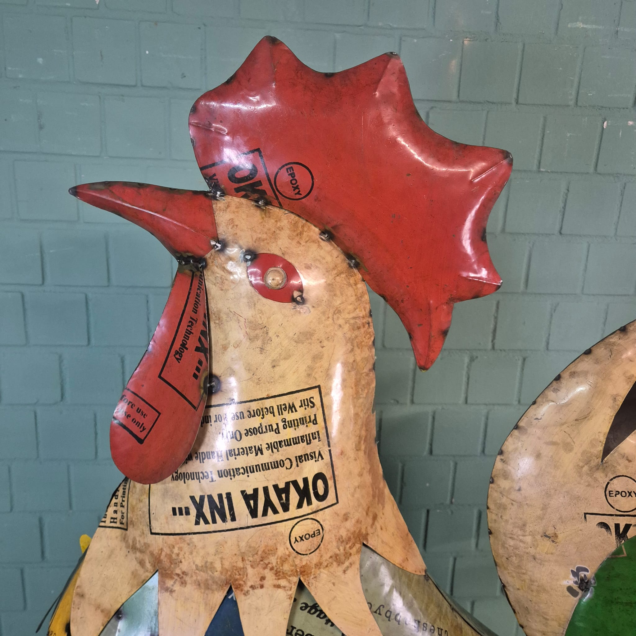 Decoratie Haan Blik 1,83 m - Afbeelding 17