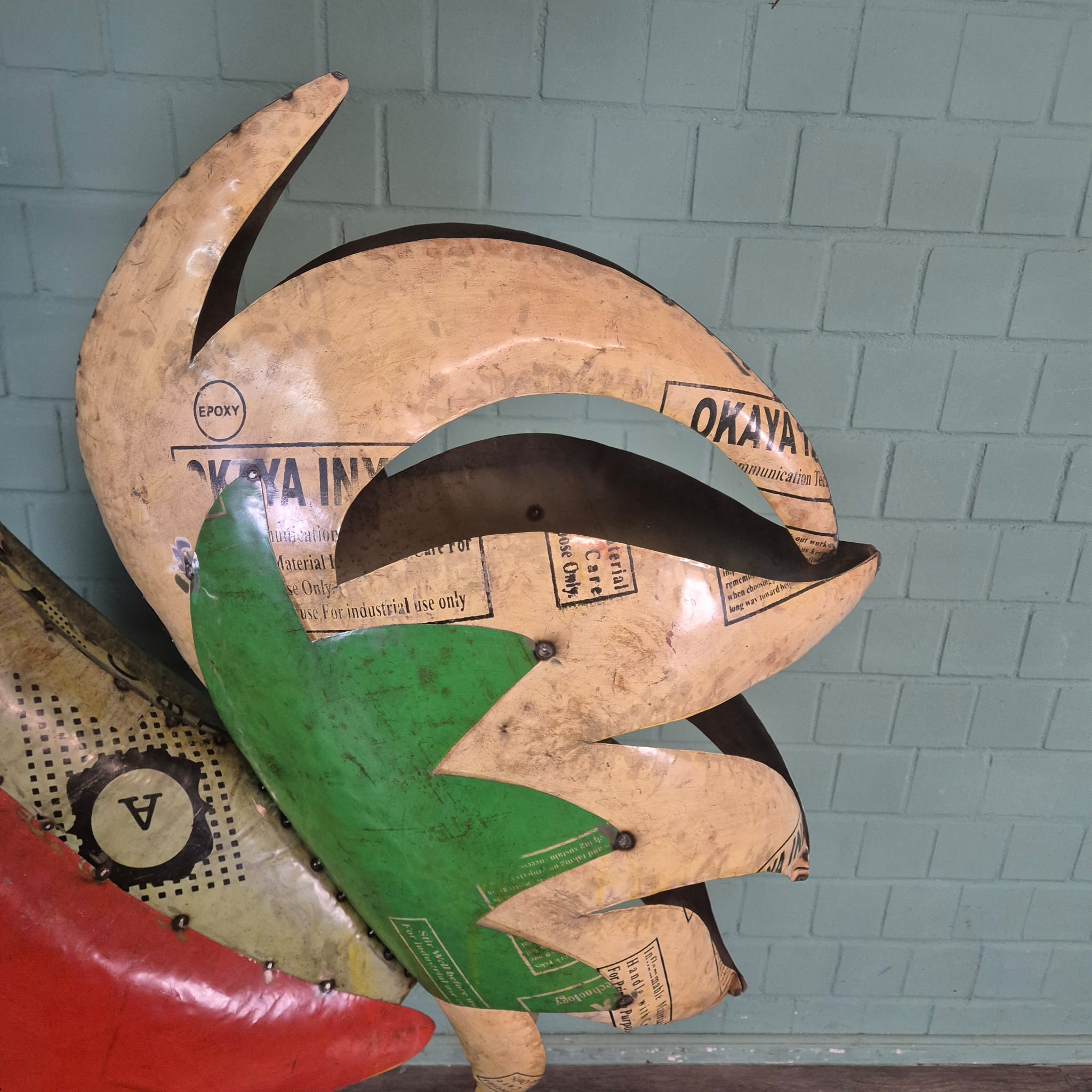 Decoratie Haan Blik 1,83 m - Afbeelding 19