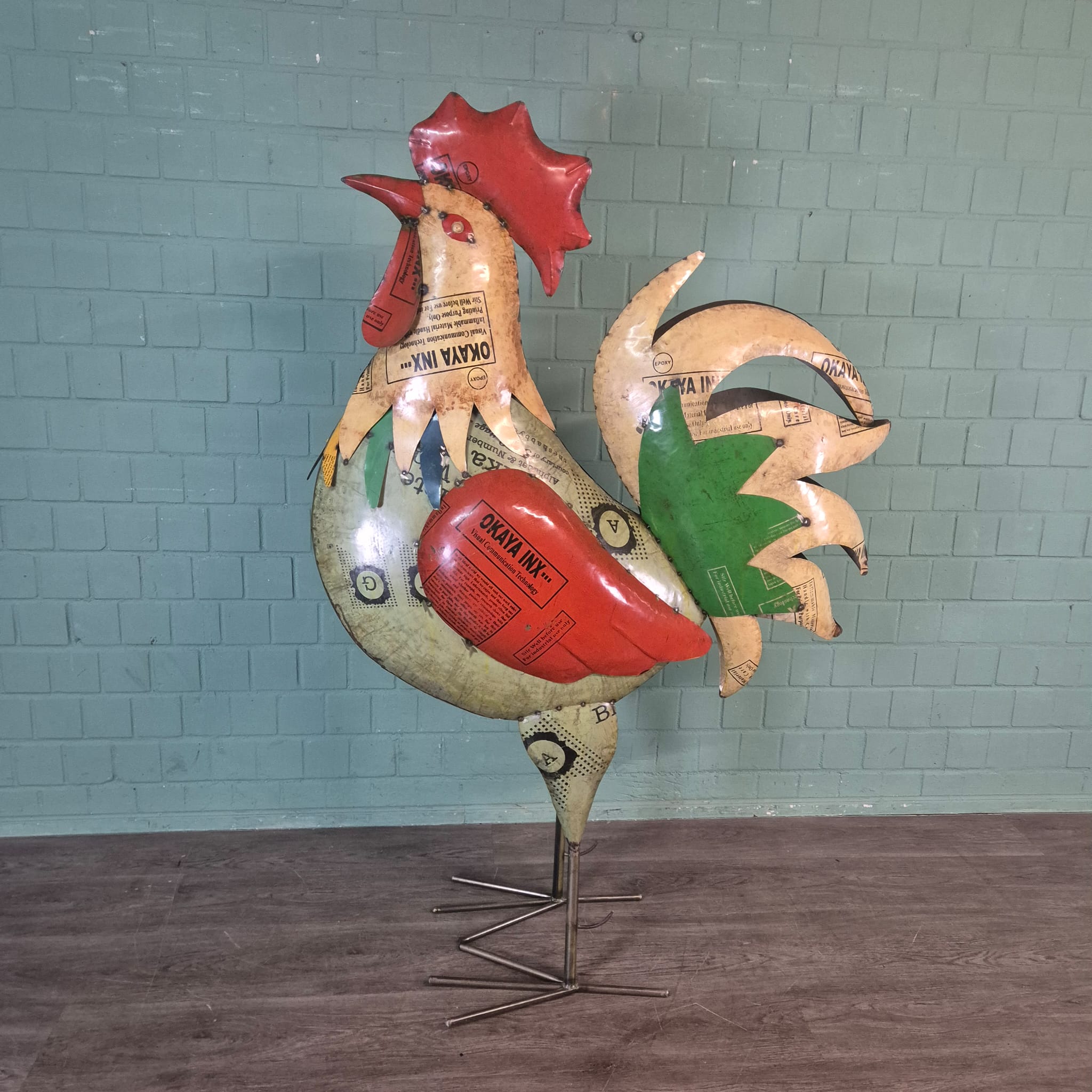 Decoratie Haan Blik 1,83 m - Afbeelding 5