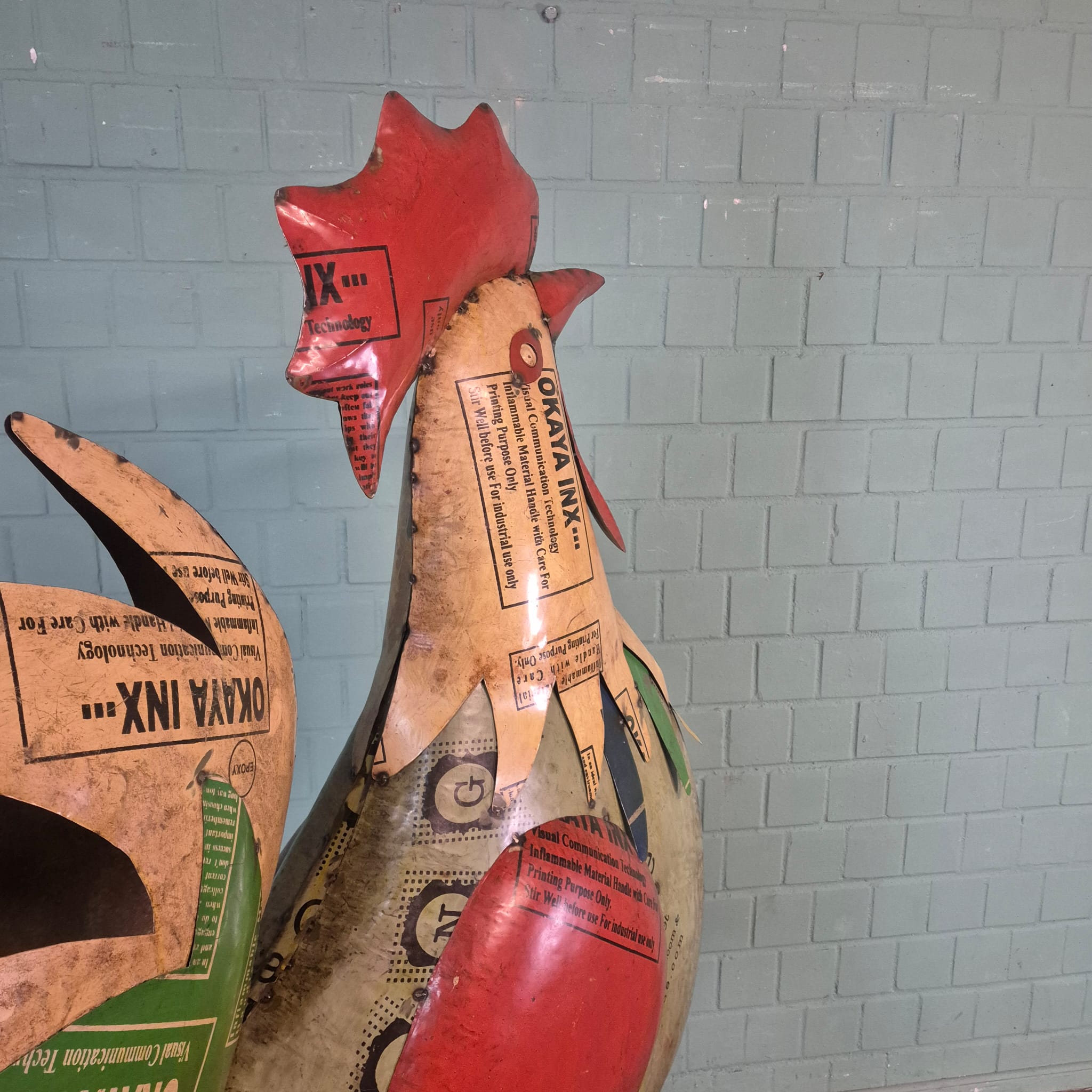 Decoratie Haan Blik 1,83 m - Afbeelding 12