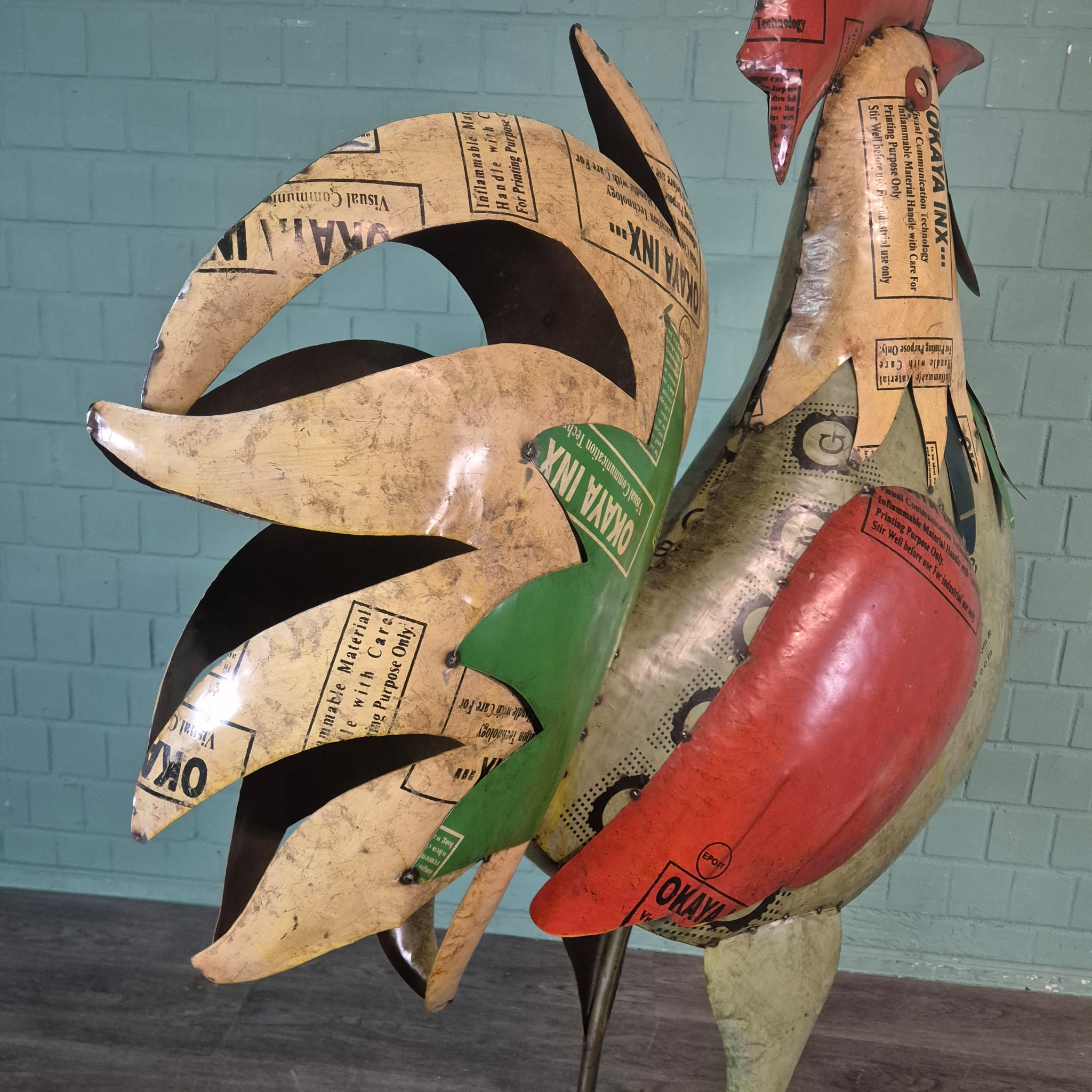 Decoratie Haan Blik 1,83 m - Afbeelding 10