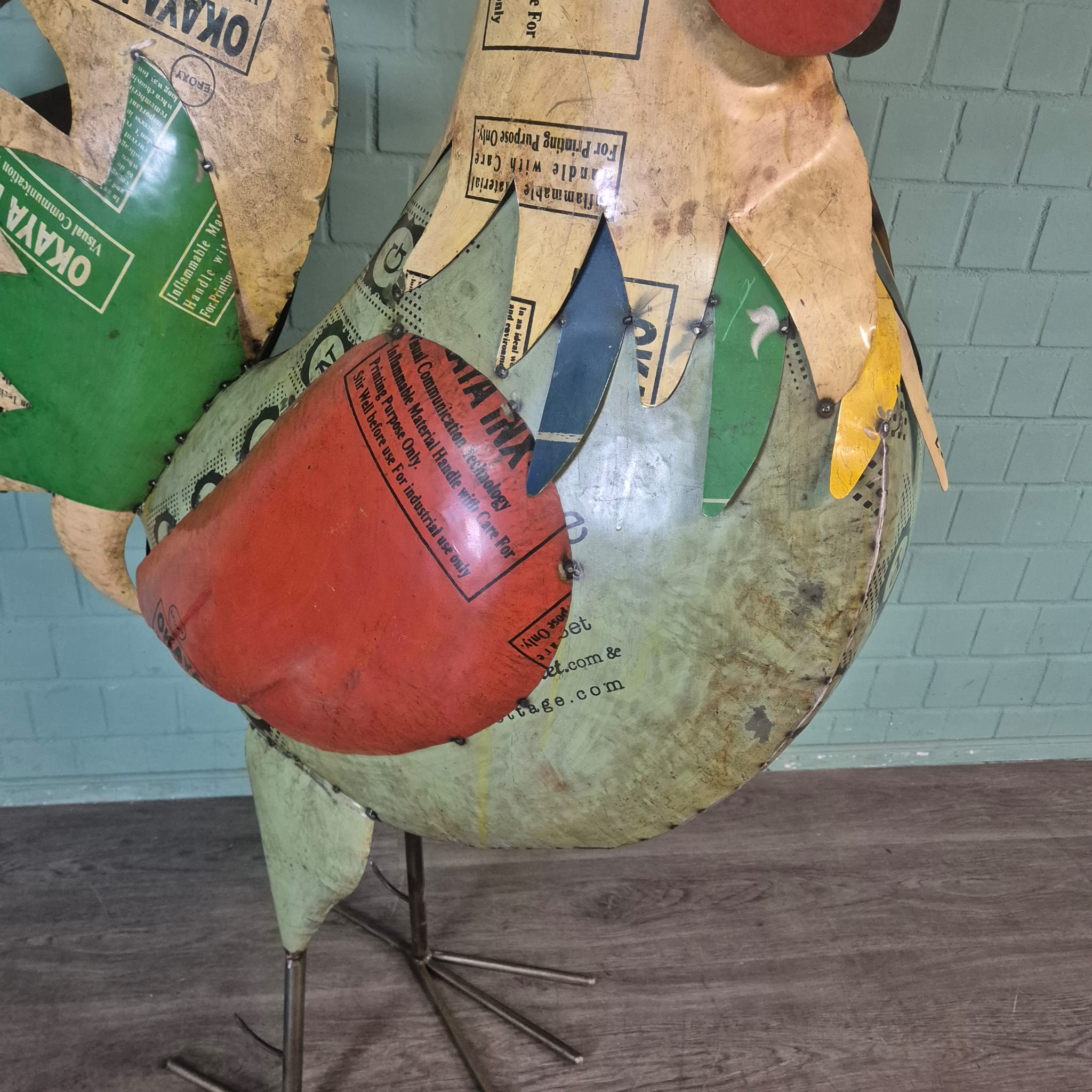 Decoratie Haan Blik 1,83 m - Afbeelding 15