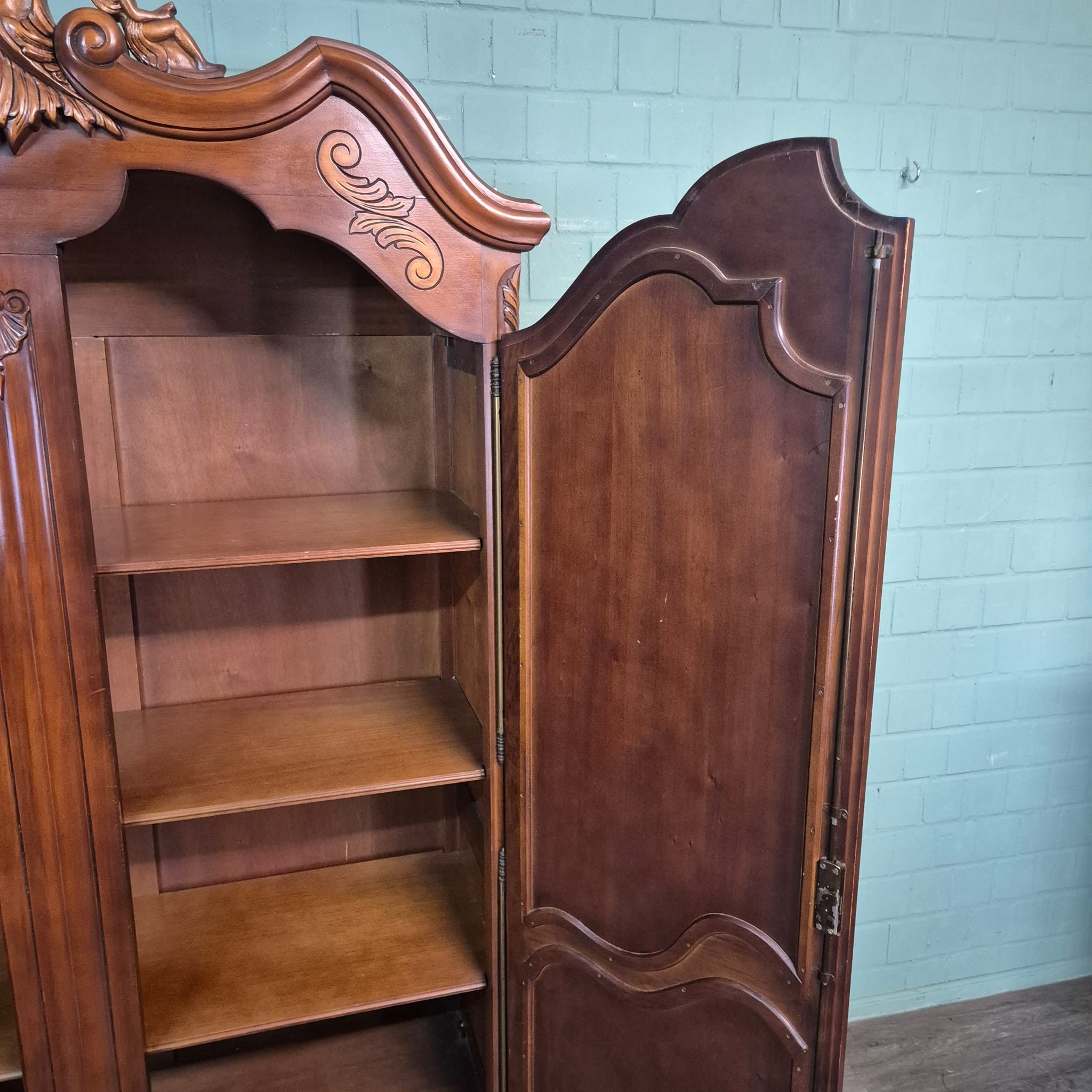 Kast Kledingkast Neobarok Mahonie - Afbeelding 19