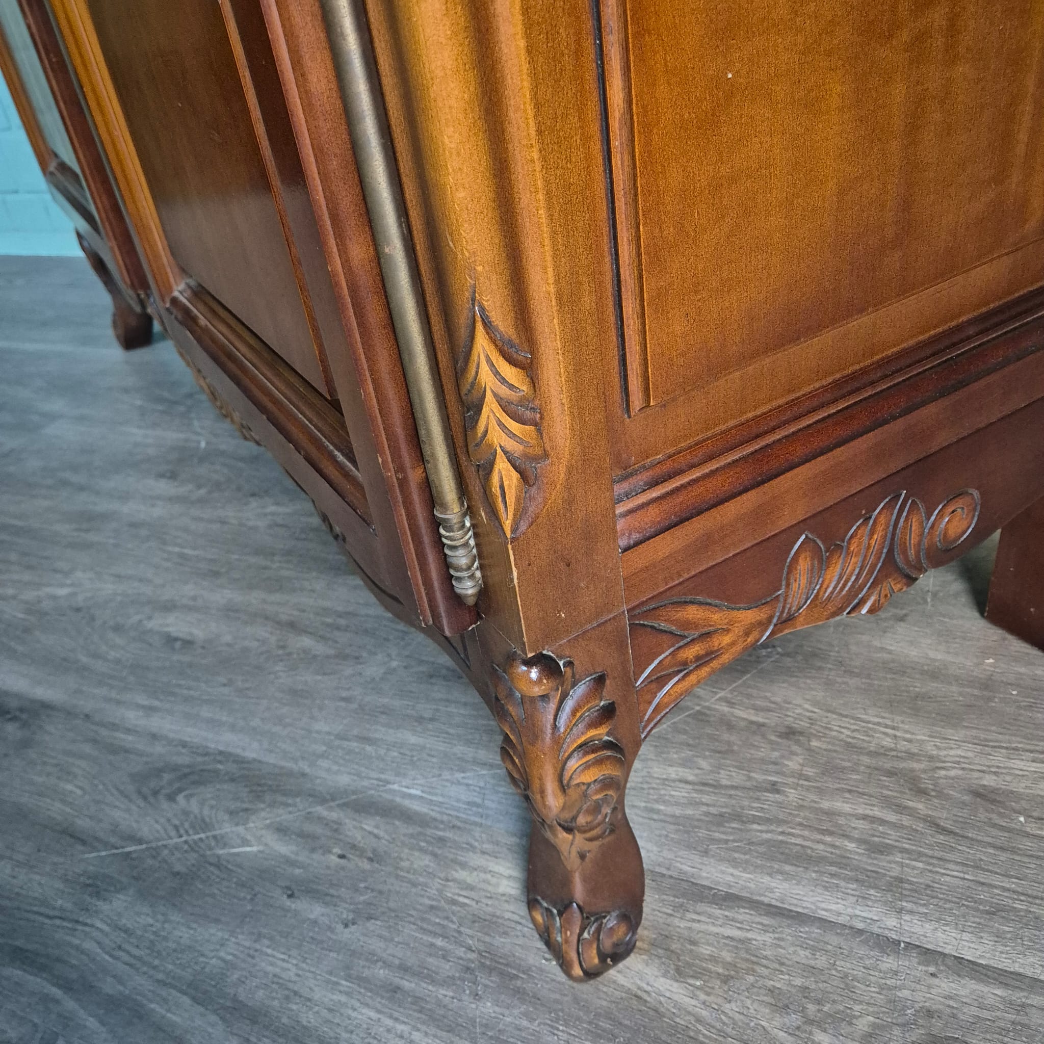 Kast Kledingkast Neobarok Mahonie - Afbeelding 12