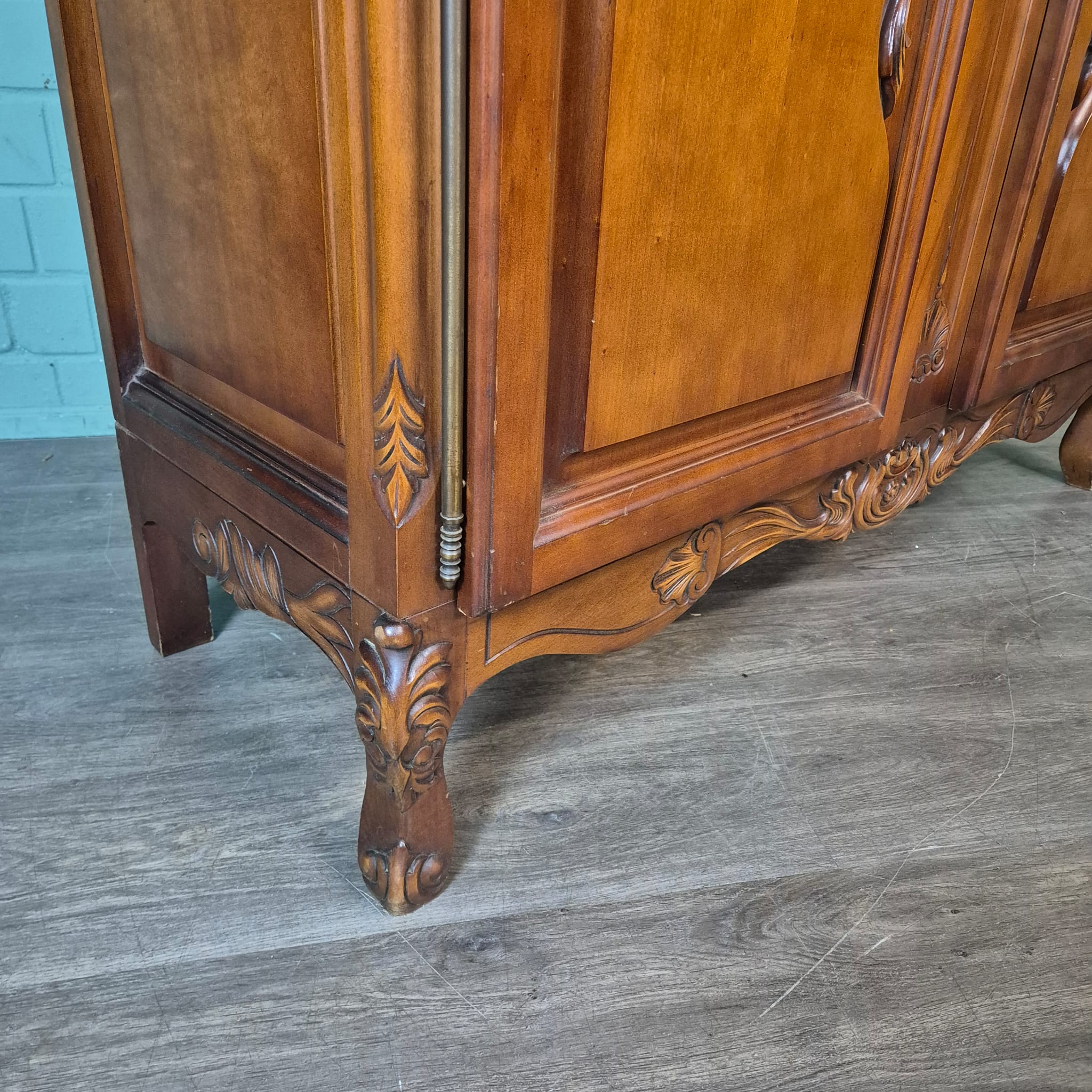 Kast Kledingkast Neobarok Mahonie - Afbeelding 14