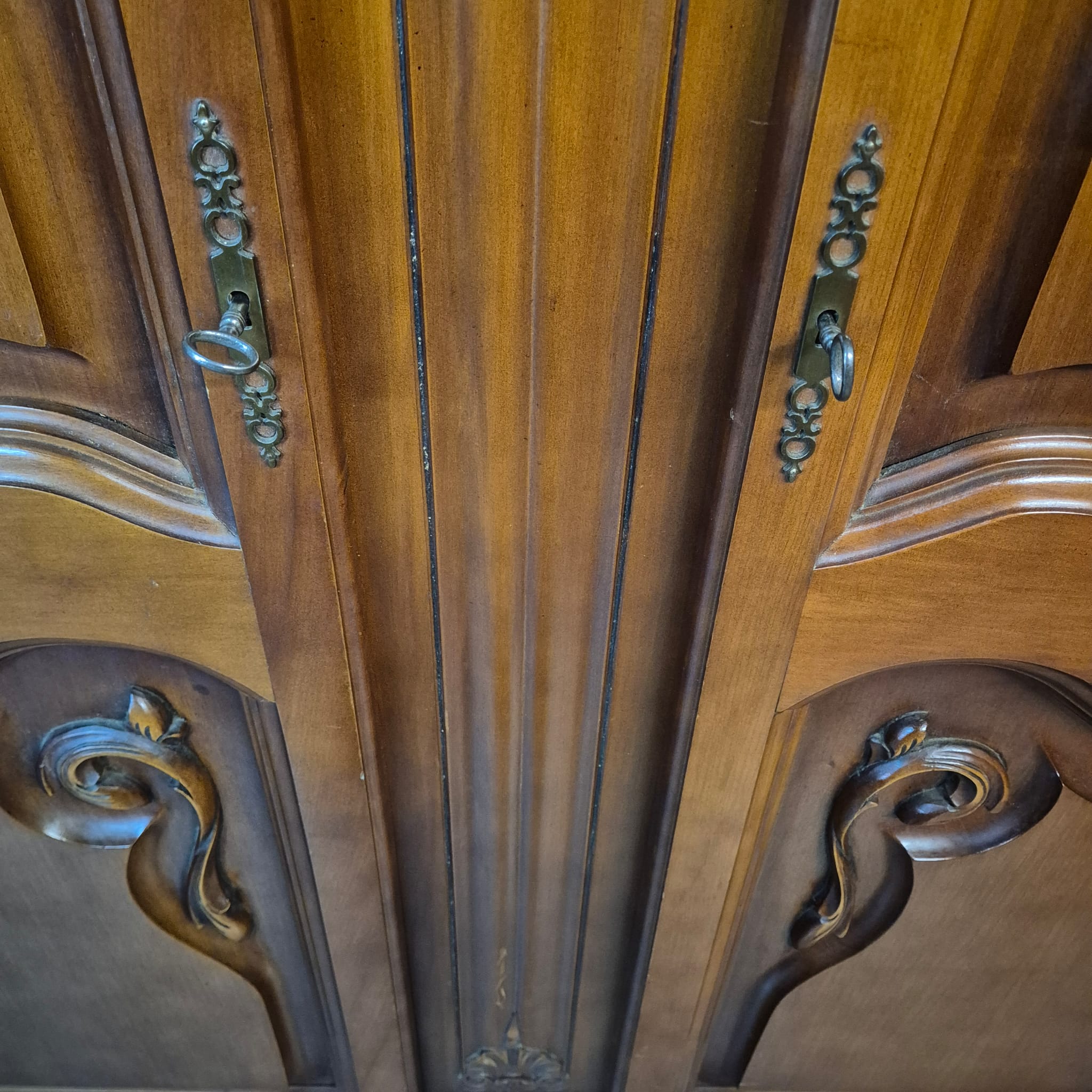 Kast Kledingkast Neobarok Mahonie - Afbeelding 16