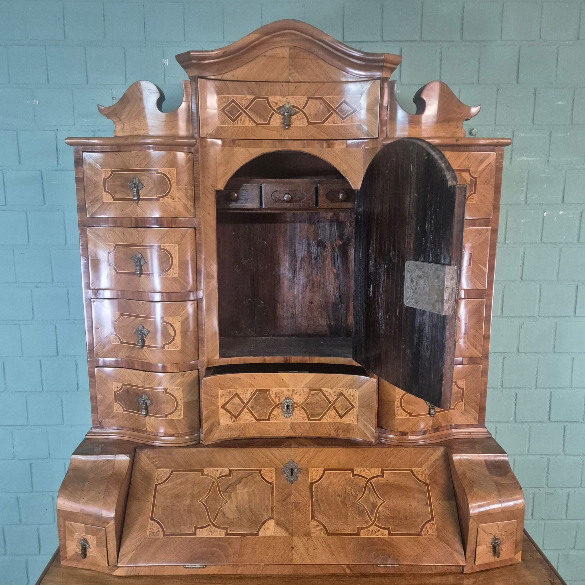 Tabernakel Secretaire Tabernakelsecretaire Barok 1771 Noten - Afbeelding 16