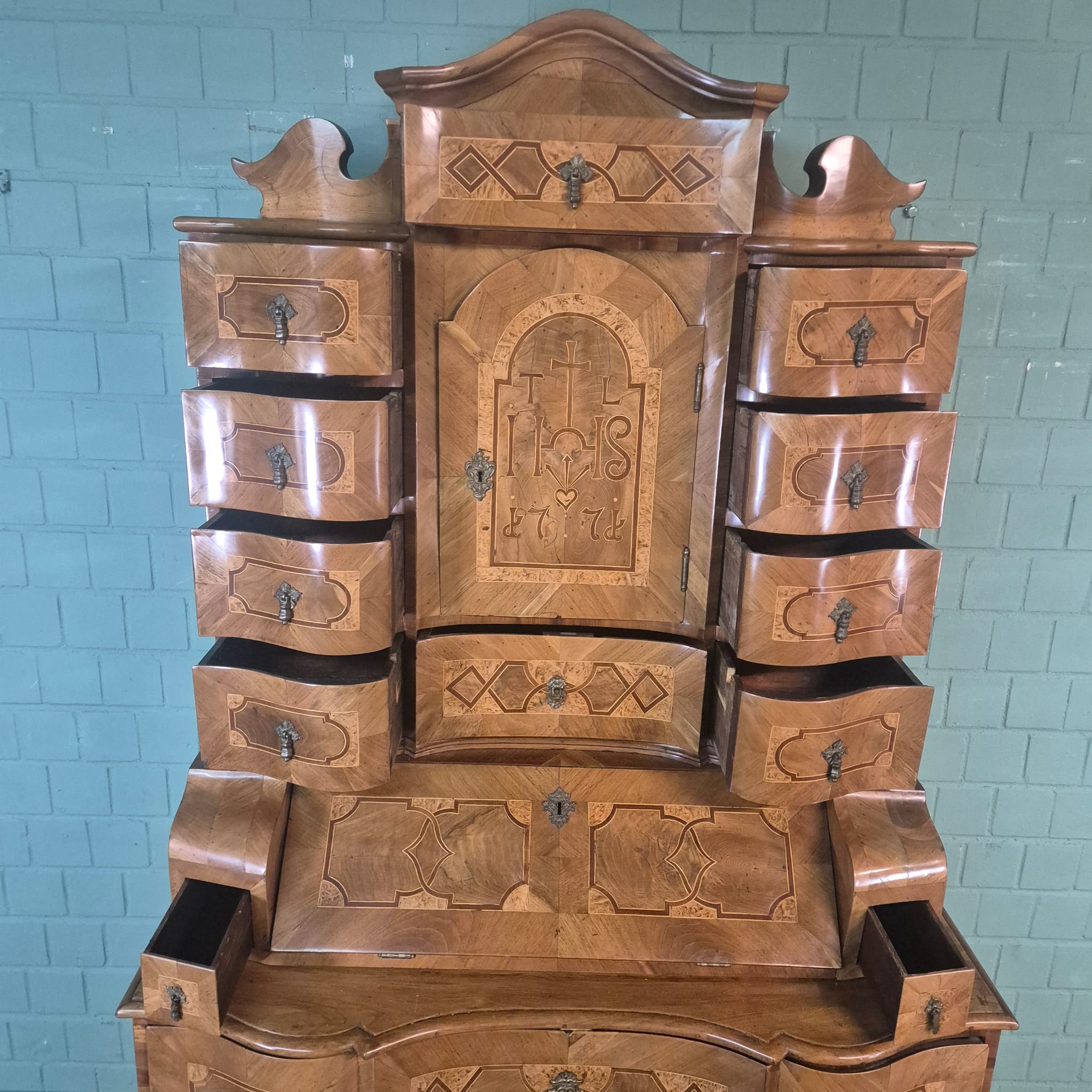 Tabernakel Secretaire Tabernakelsecretaire Barok 1771 Noten - Afbeelding 15