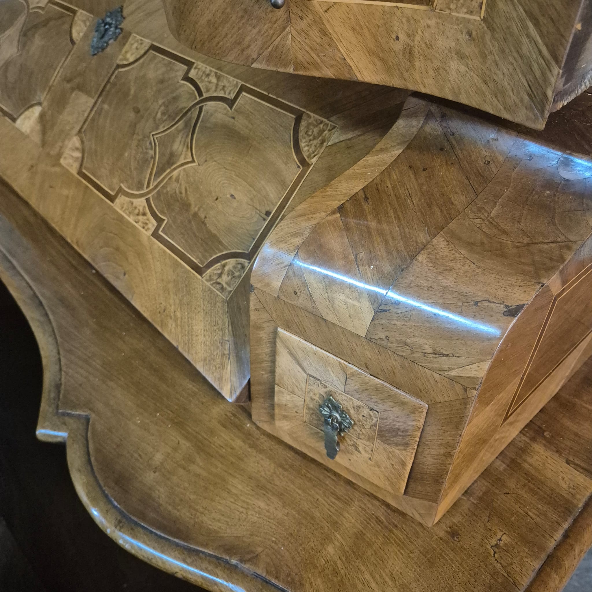 Tabernakel Secretaire Tabernakelsecretaire Barok 1771 Noten - Afbeelding 11