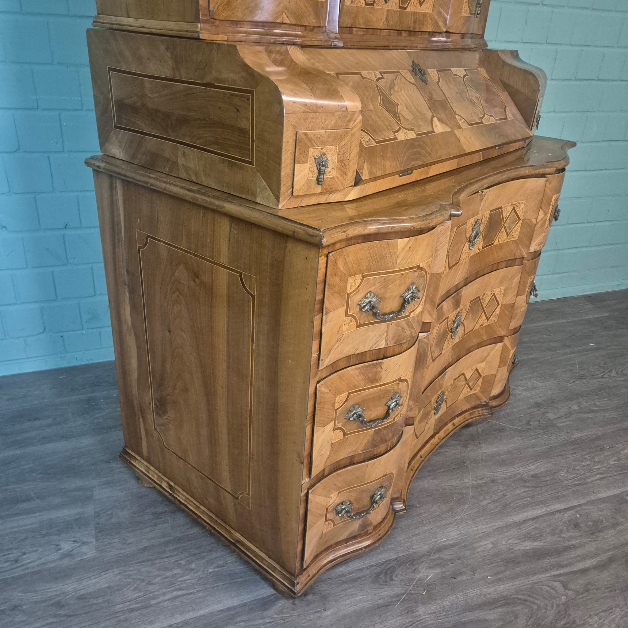 Tabernakel Secretaire Tabernakelsecretaire Barok 1771 Noten - Afbeelding 7