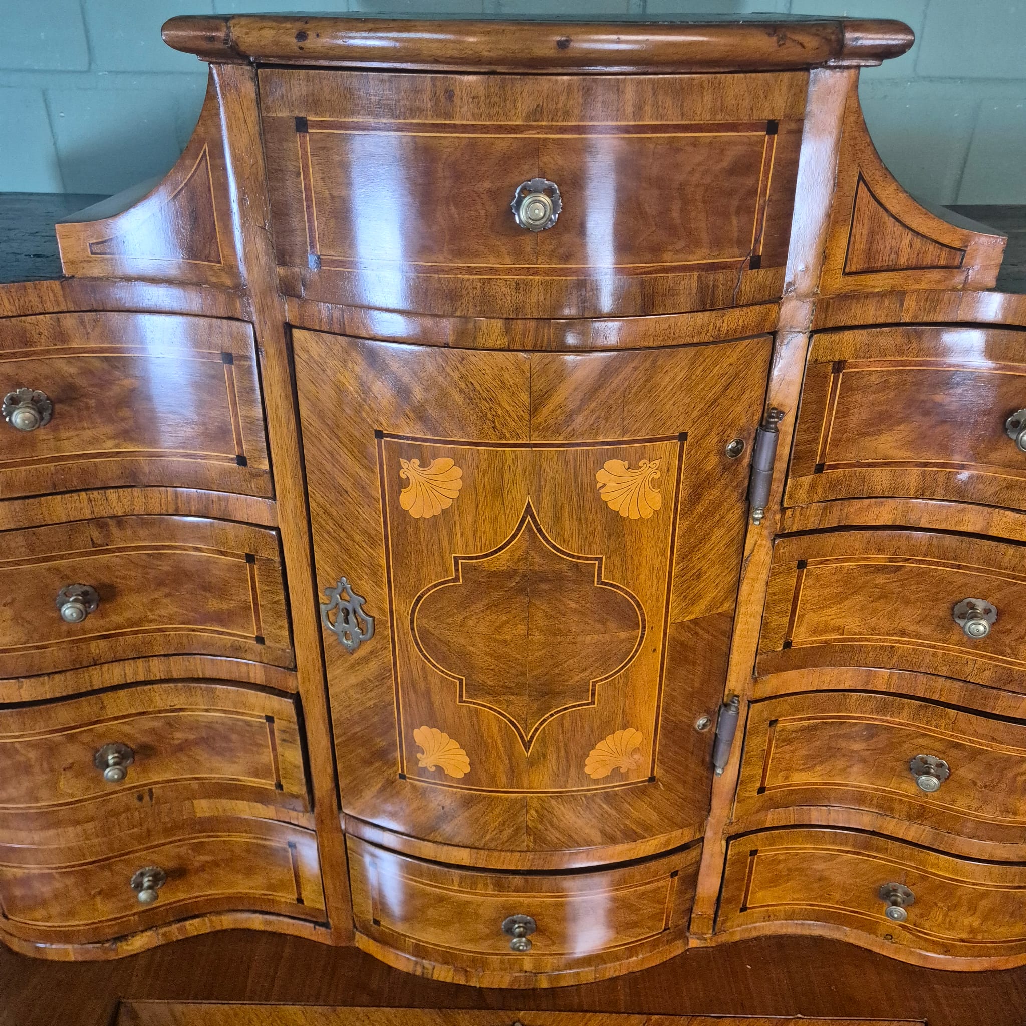 Tabernakel Secretaire Tabernakelsecretaire Barok 1770 Noten - Afbeelding 15