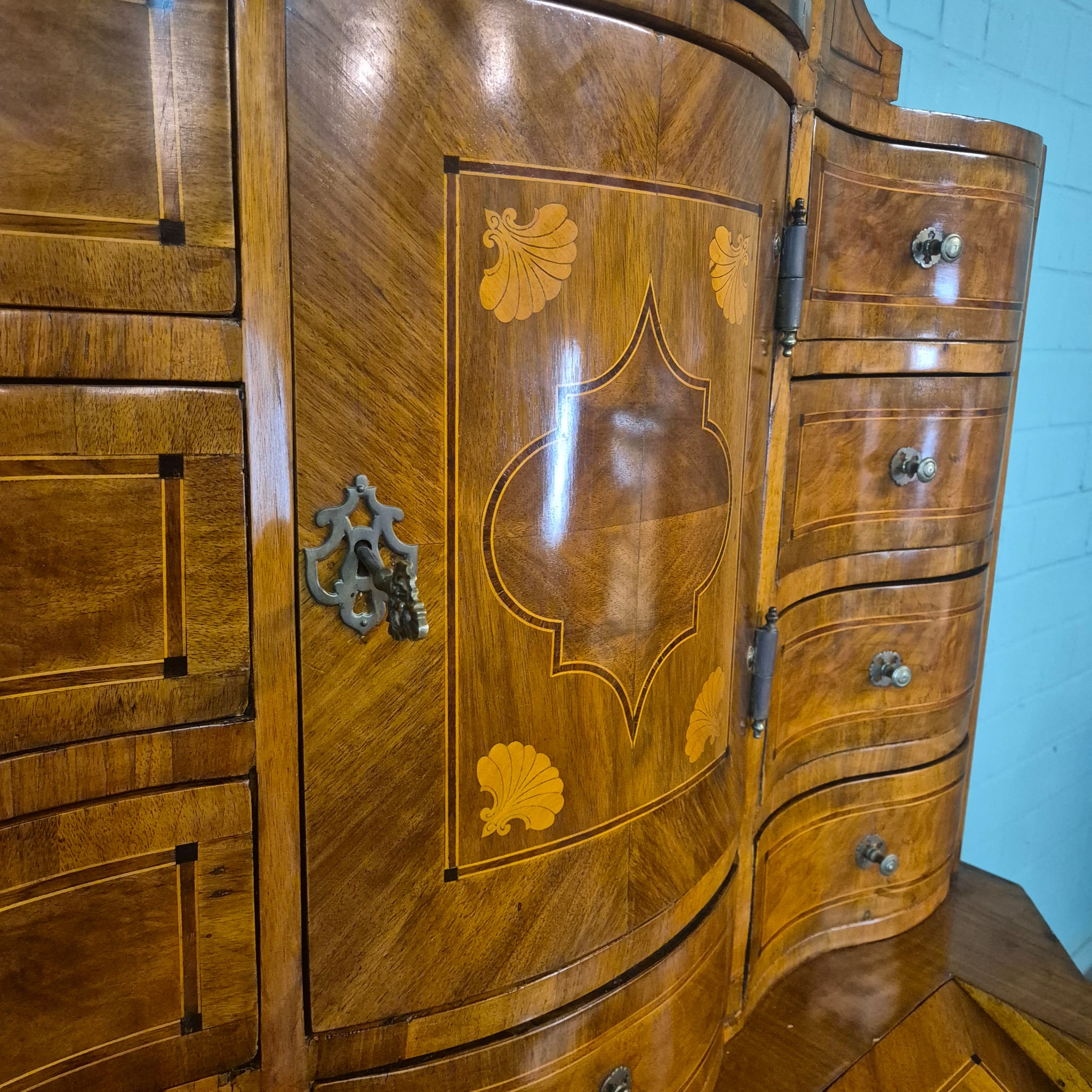 Tabernakel Secretaire Tabernakelsecretaire Barok 1770 Noten - Afbeelding 13