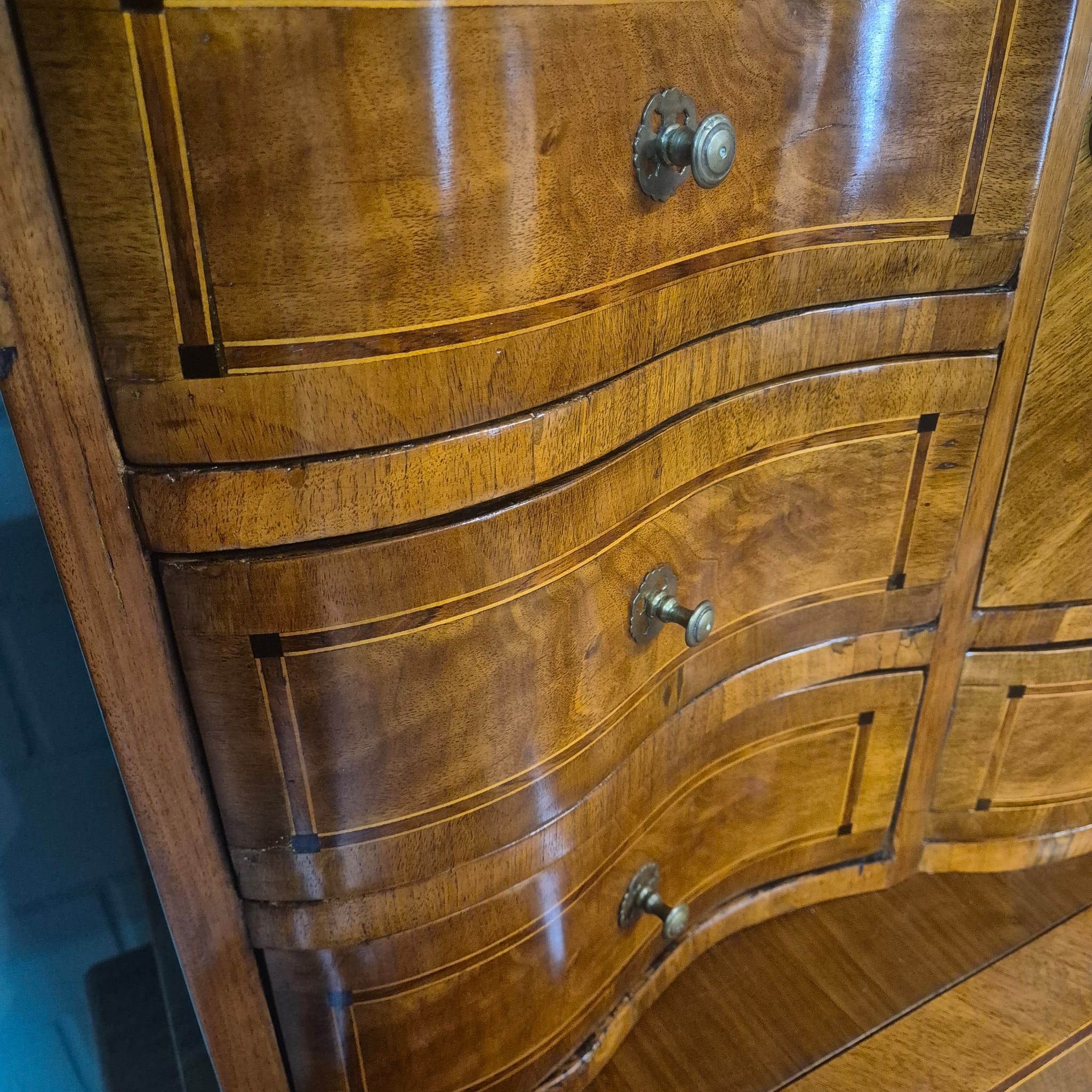 Tabernakel Secretaire Tabernakelsecretaire Barok 1770 Noten - Afbeelding 7