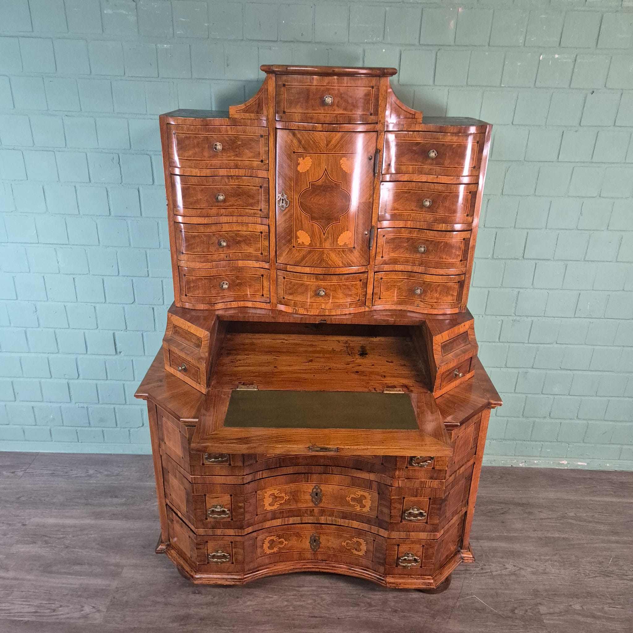 Tabernakel Secretaire Tabernakelsecretaire Barok 1770 Noten - Afbeelding 17