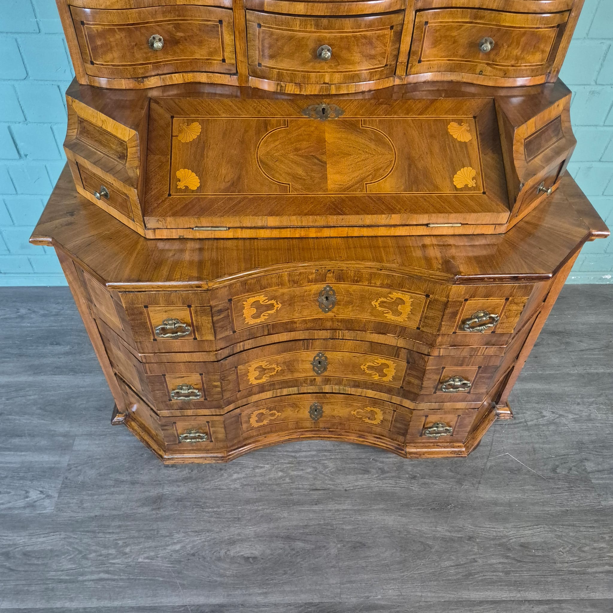 Tabernakel Secretaire Tabernakelsecretaire Barok 1770 Noten - Afbeelding 8