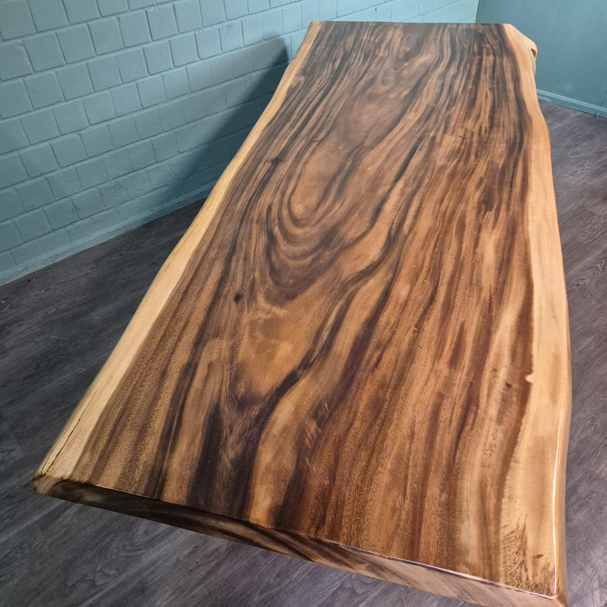 Eettafel Boomstam-tafel L-Vorm Suar-Hout 2,60 m x 1,12 m - Afbeelding 17