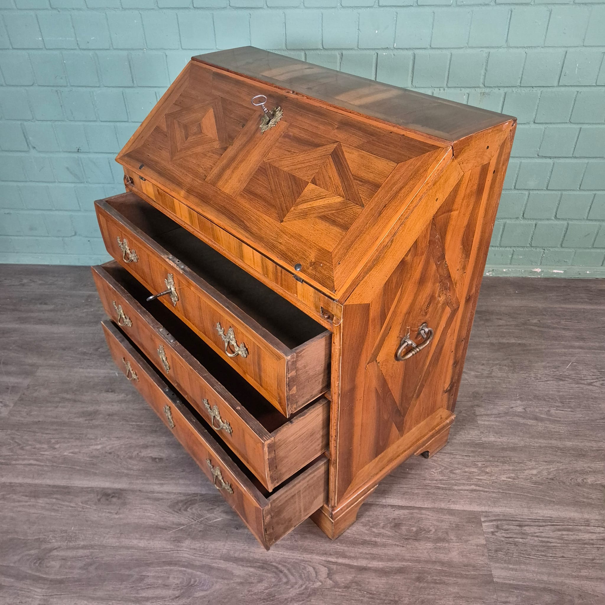 Secretaire Barok 1790 Noten - Afbeelding 11