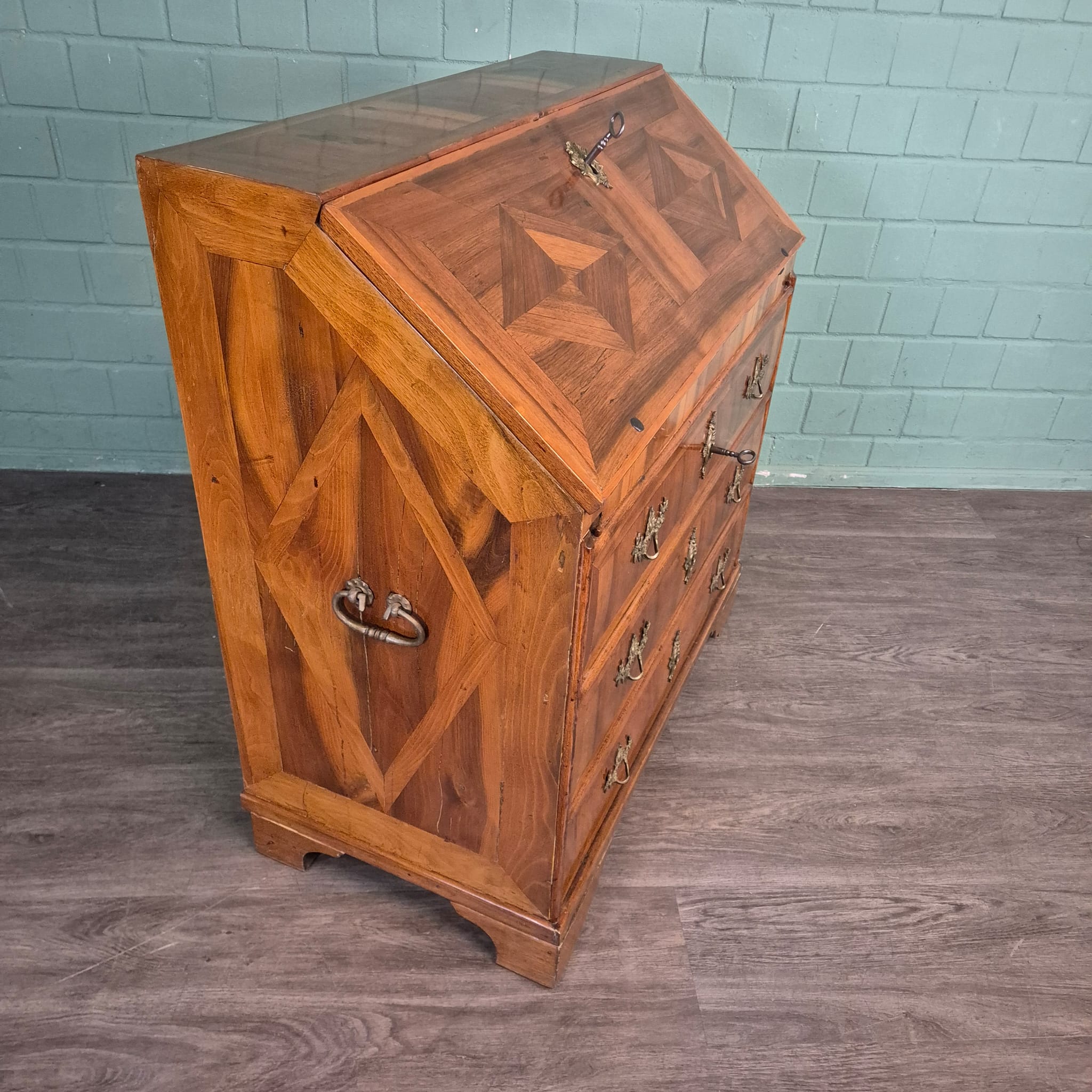 Secretaire Barok 1790 Noten - Afbeelding 5