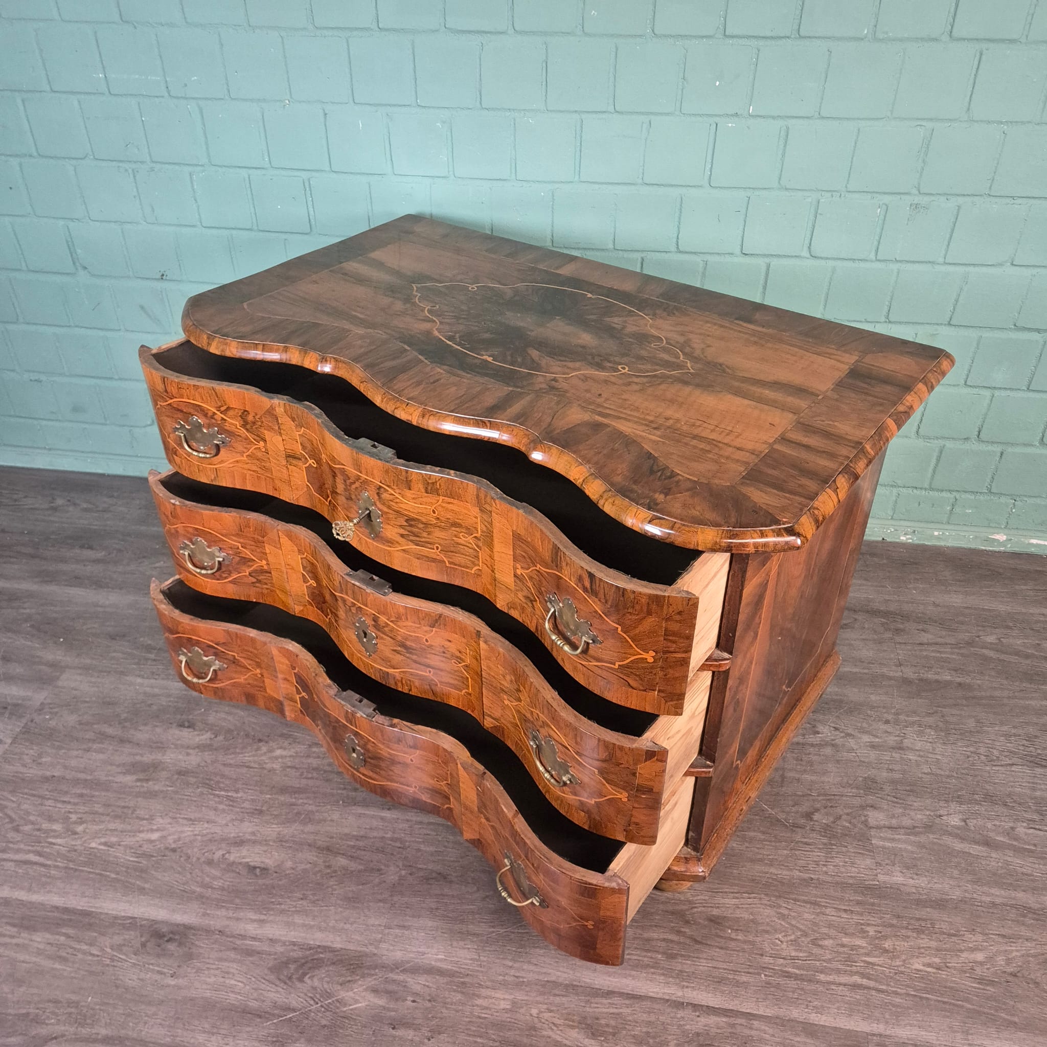 Commode Barok 1770 Noten - Afbeelding 12