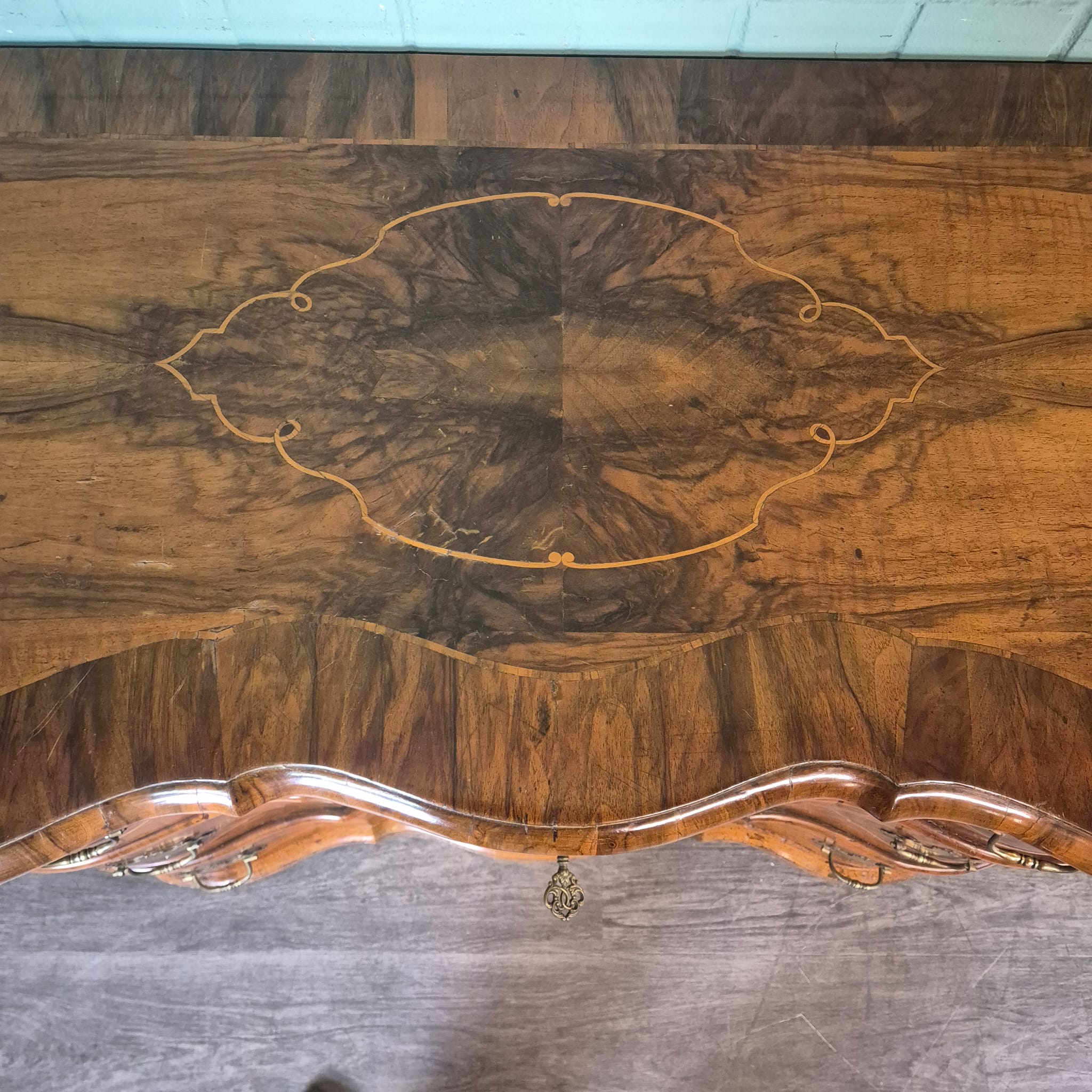 Commode Barok 1770 Noten - Afbeelding 9