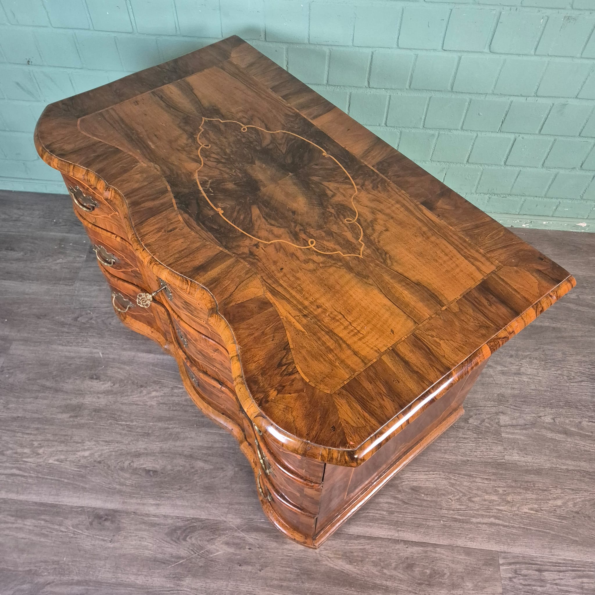 Commode Barok 1770 Noten - Afbeelding 7