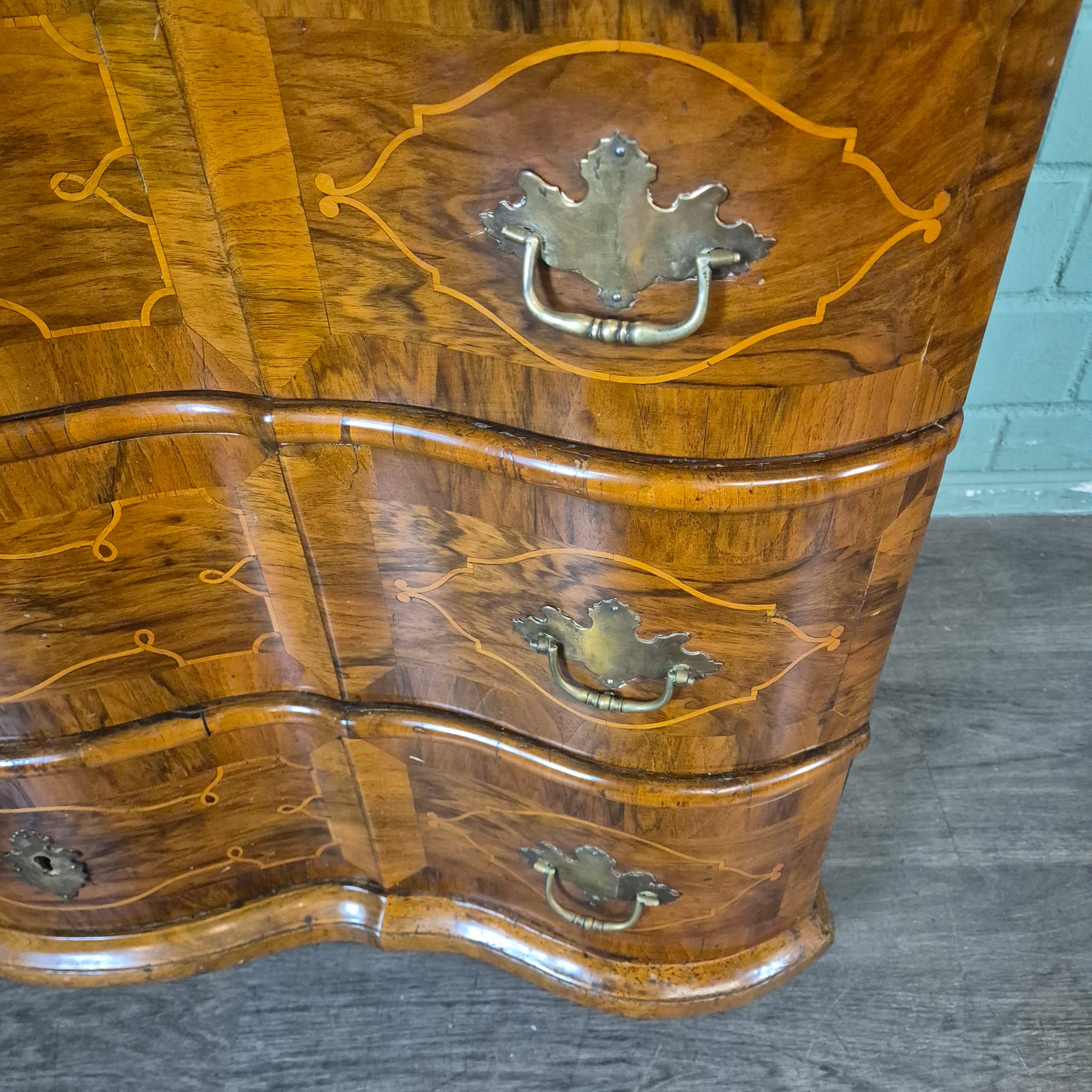 Commode Barok 1770 Noten - Afbeelding 11