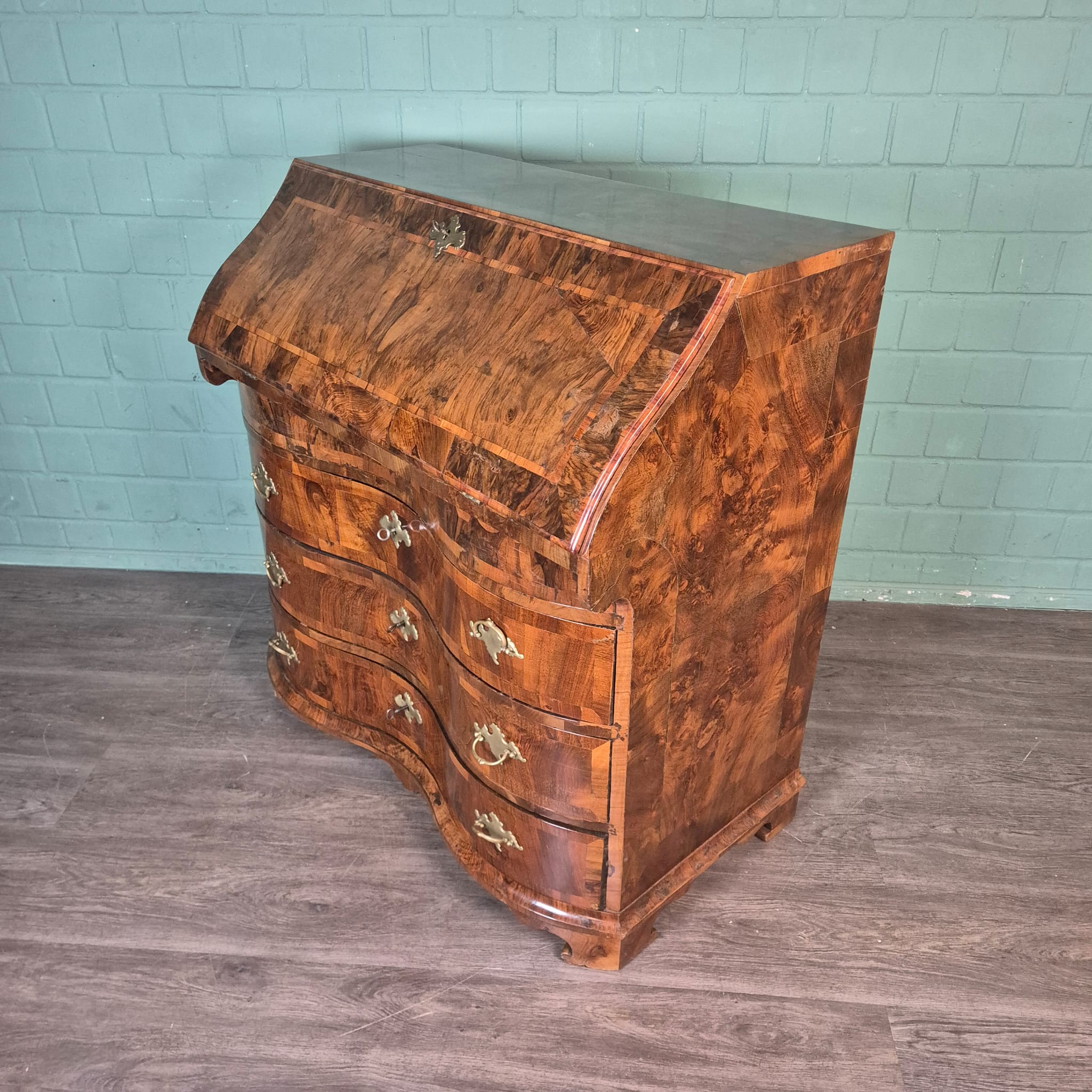 Secretaire Barok 1770 Noten - Afbeelding 8