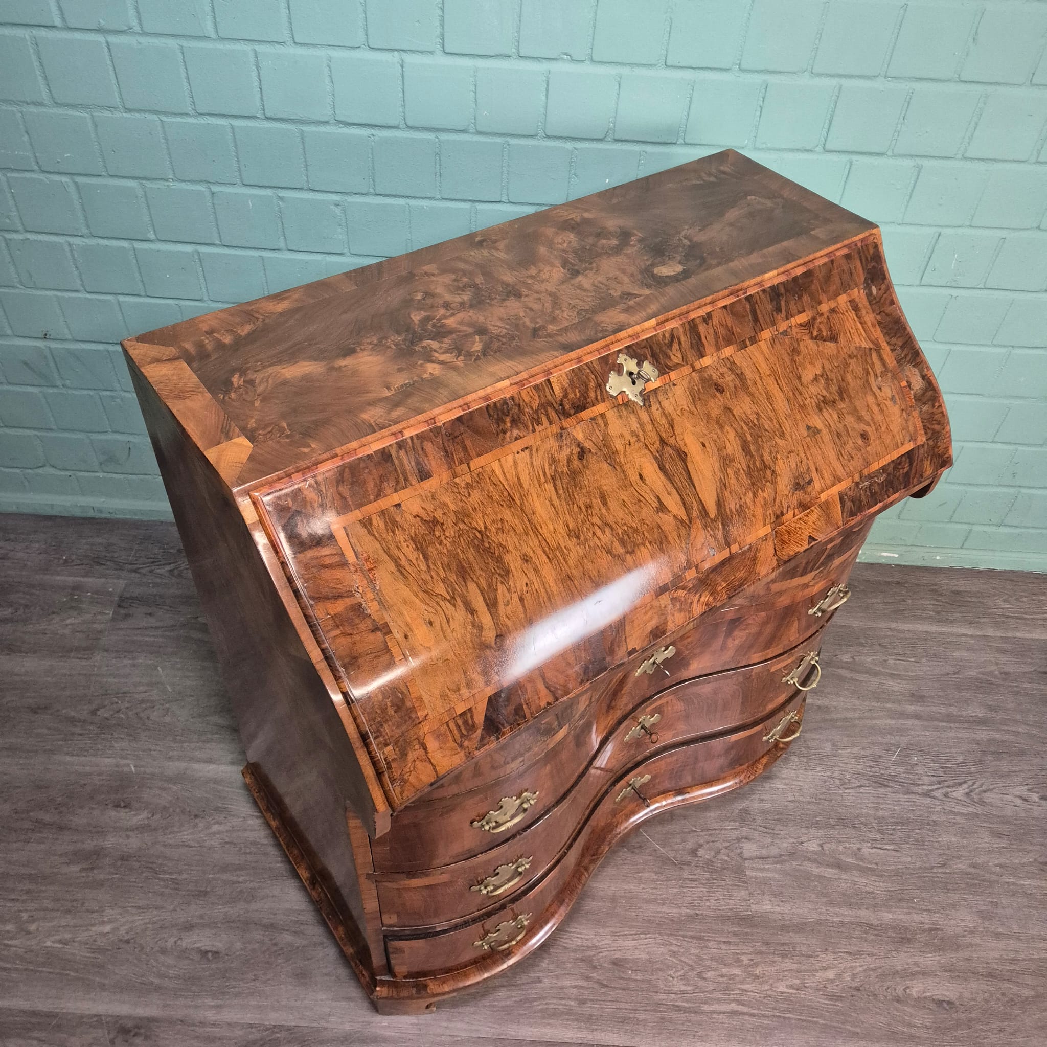 Secretaire Barok 1770 Noten - Afbeelding 6