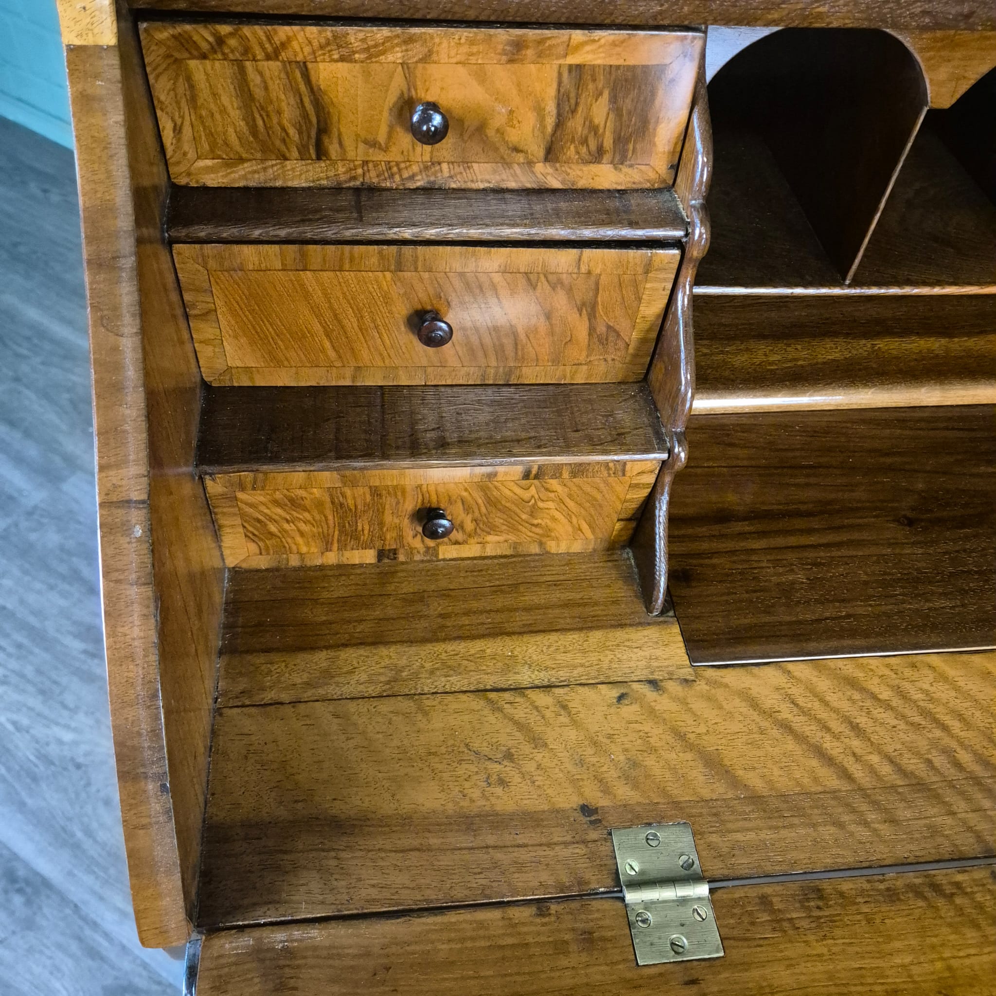 Secretaire Barok 1770 Noten - Afbeelding 15