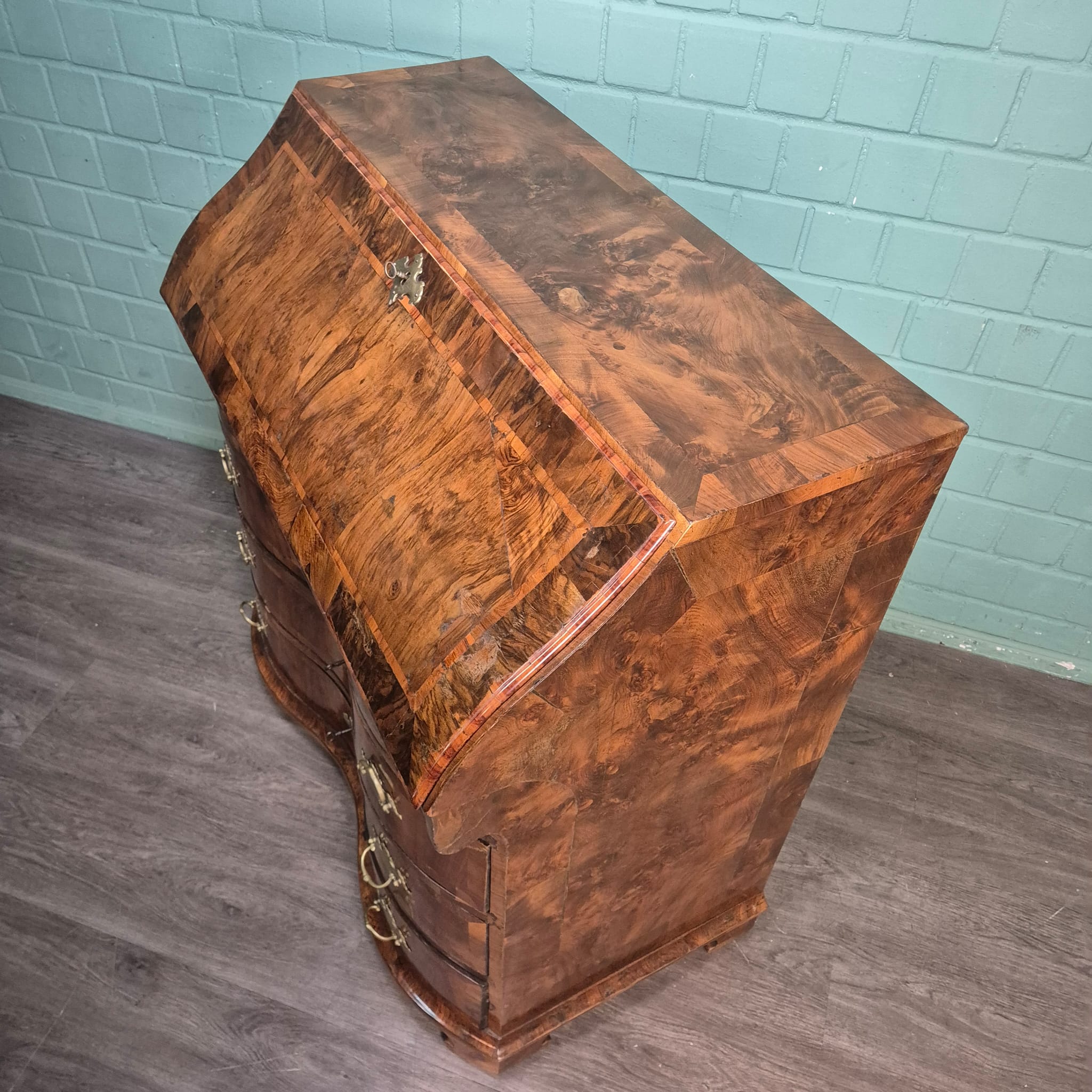 Secretaire Barok 1770 Noten - Afbeelding 7