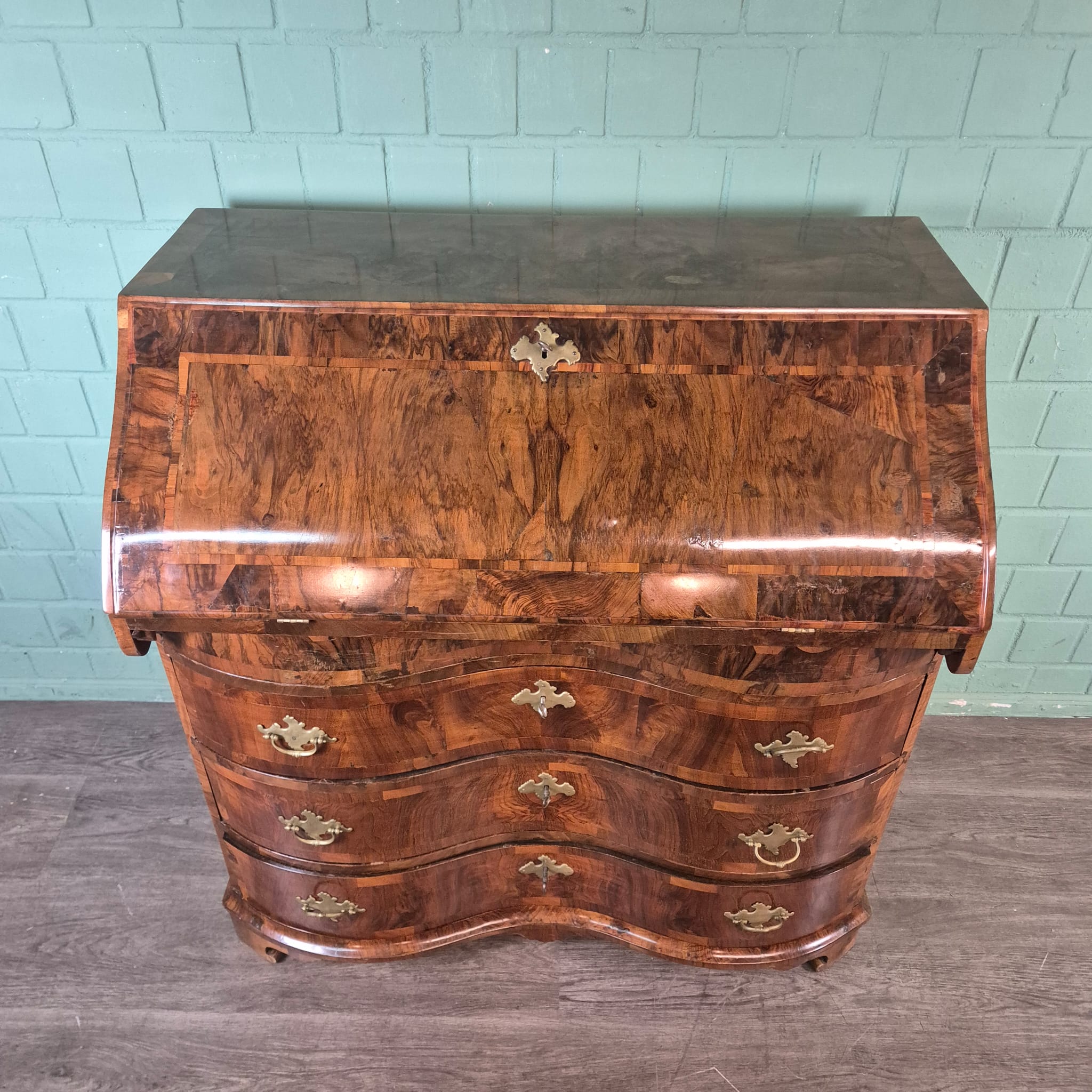 Secretaire Barok 1770 Noten - Afbeelding 3