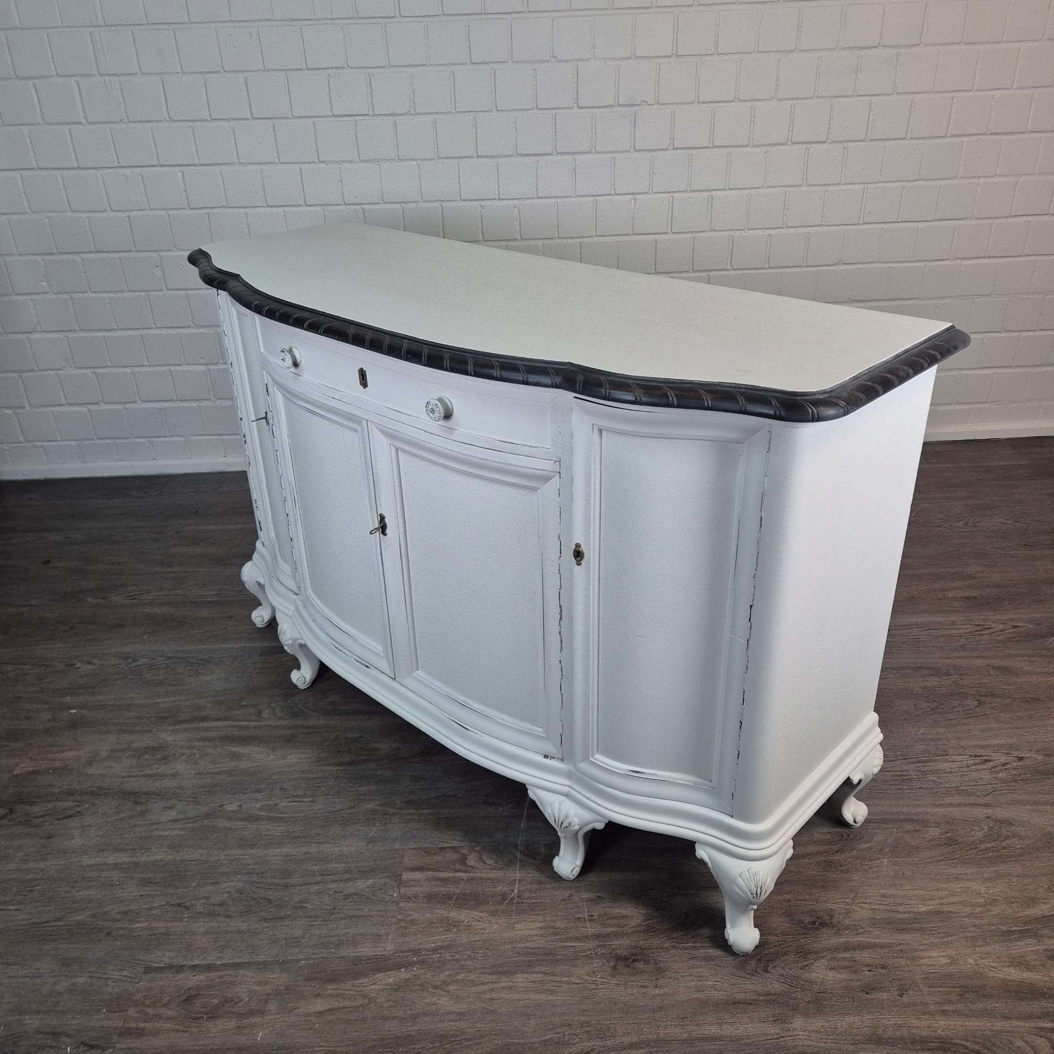 Dressoir Sideboard Neobarok Eiken1,60 m - Afbeelding 6