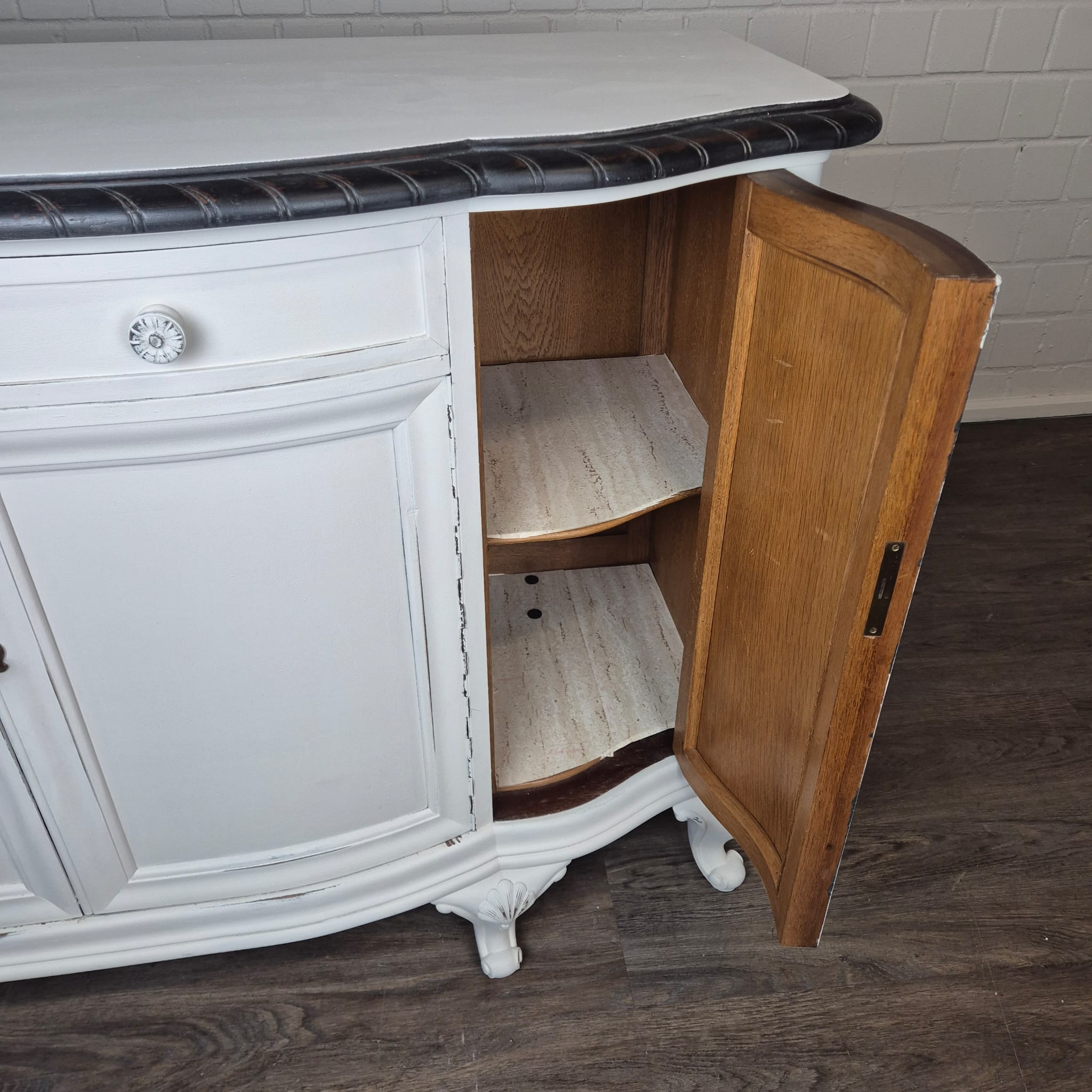 Dressoir Sideboard Neobarok Eiken1,60 m - Afbeelding 17