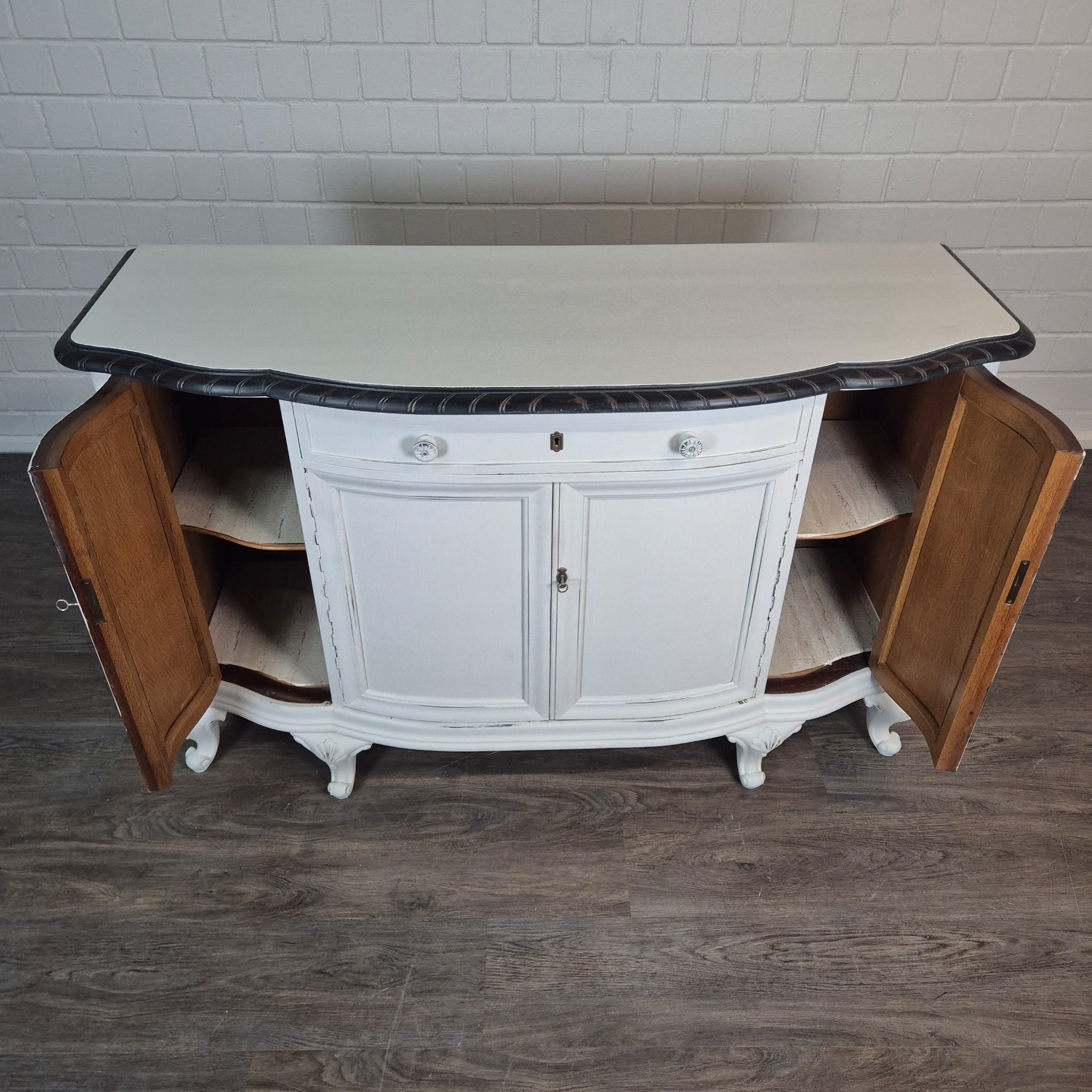 Dressoir Sideboard Neobarok Eiken1,60 m - Afbeelding 12