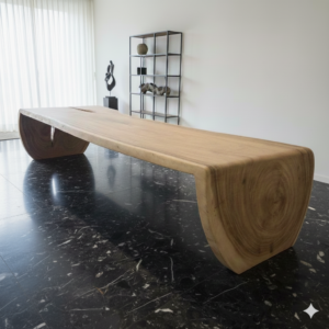 Eettafel Boomstam-Tafel Acaciahout 4,05 m x 1,33 m