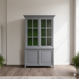 Vitrine Aktenkast Biedermeier 1850 Grenen