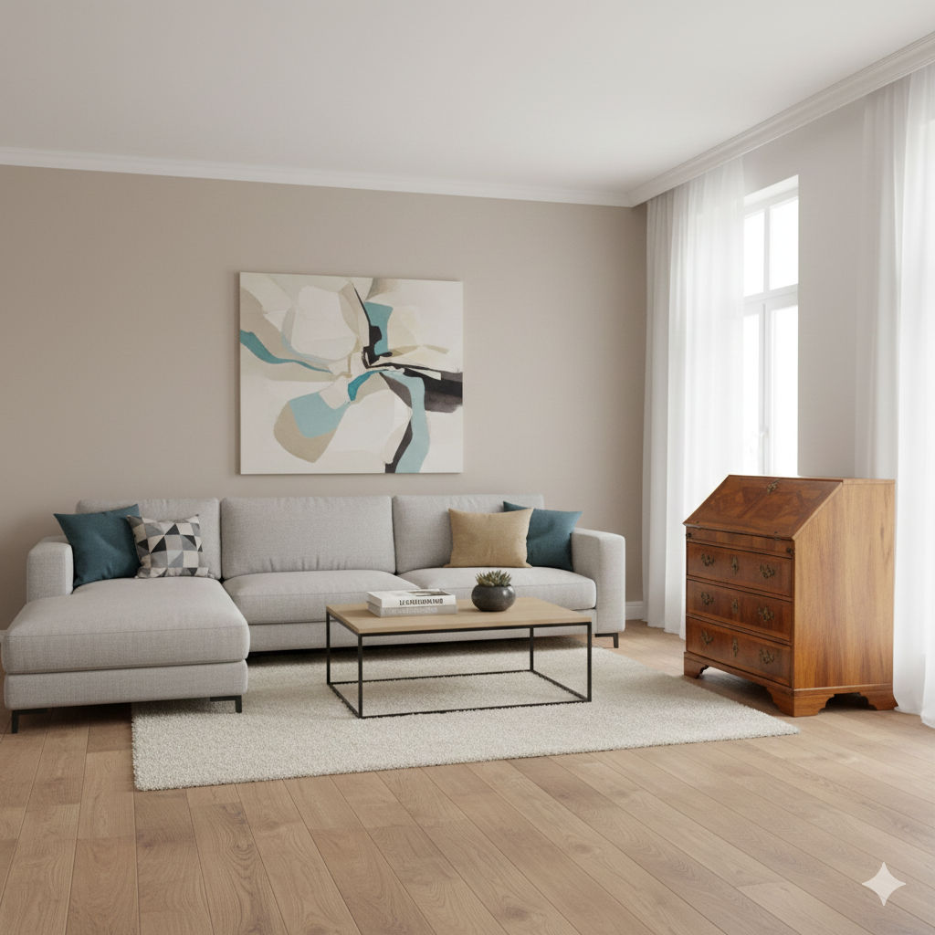 Secretaire Barok 1790 Noten - Afbeelding 2