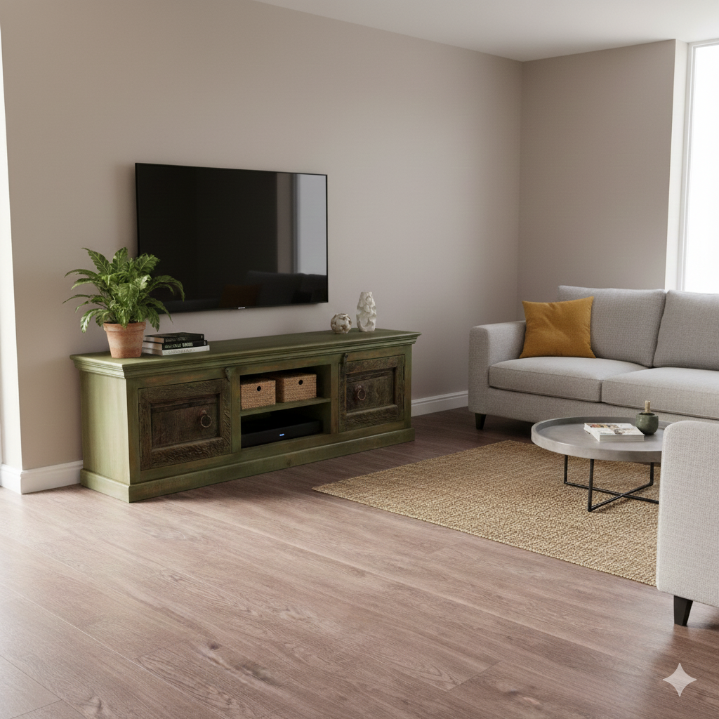 Lowboard TV-Meubel Teak 1,80 m - Afbeelding 2