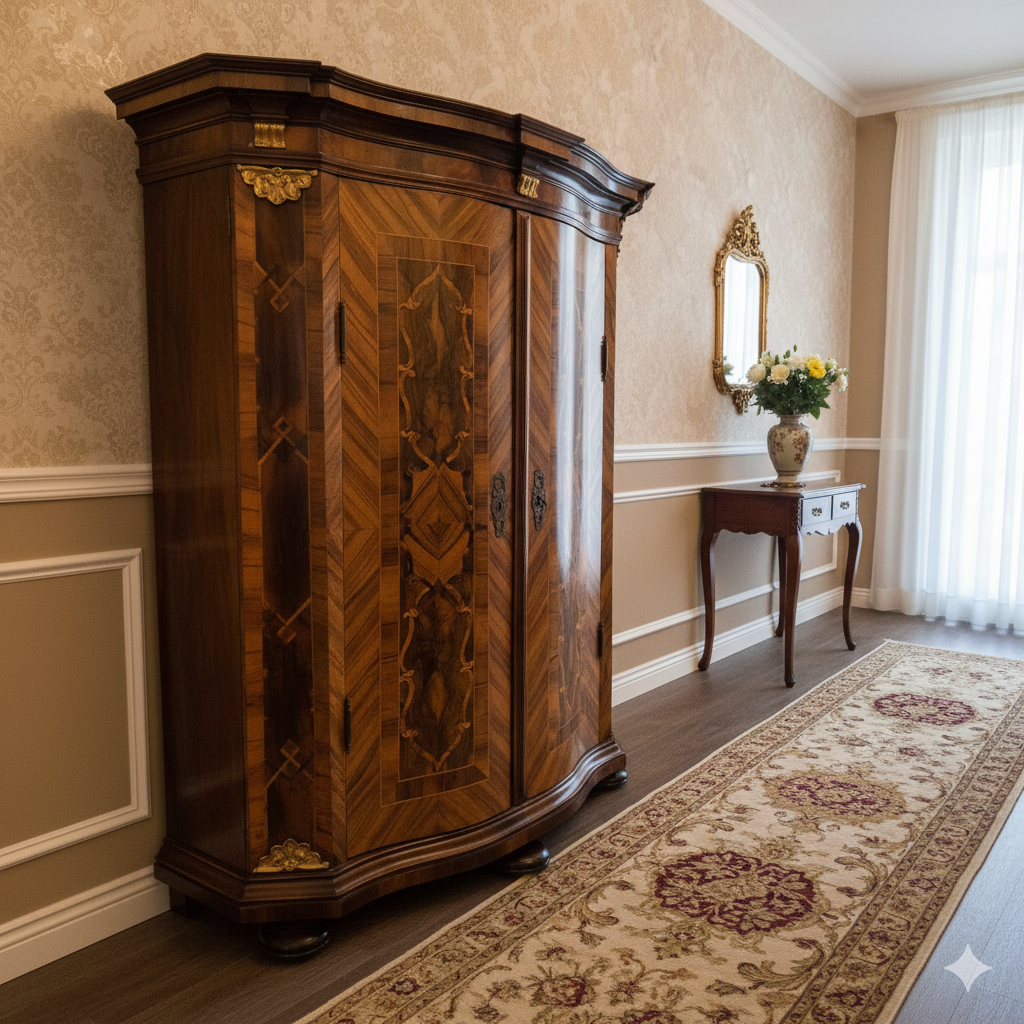 Maria-Theresia-Kast Oostenrijk Barok 1760 Noten - Afbeelding 2