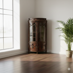 Hoekkast Historisme Mahonie 1870