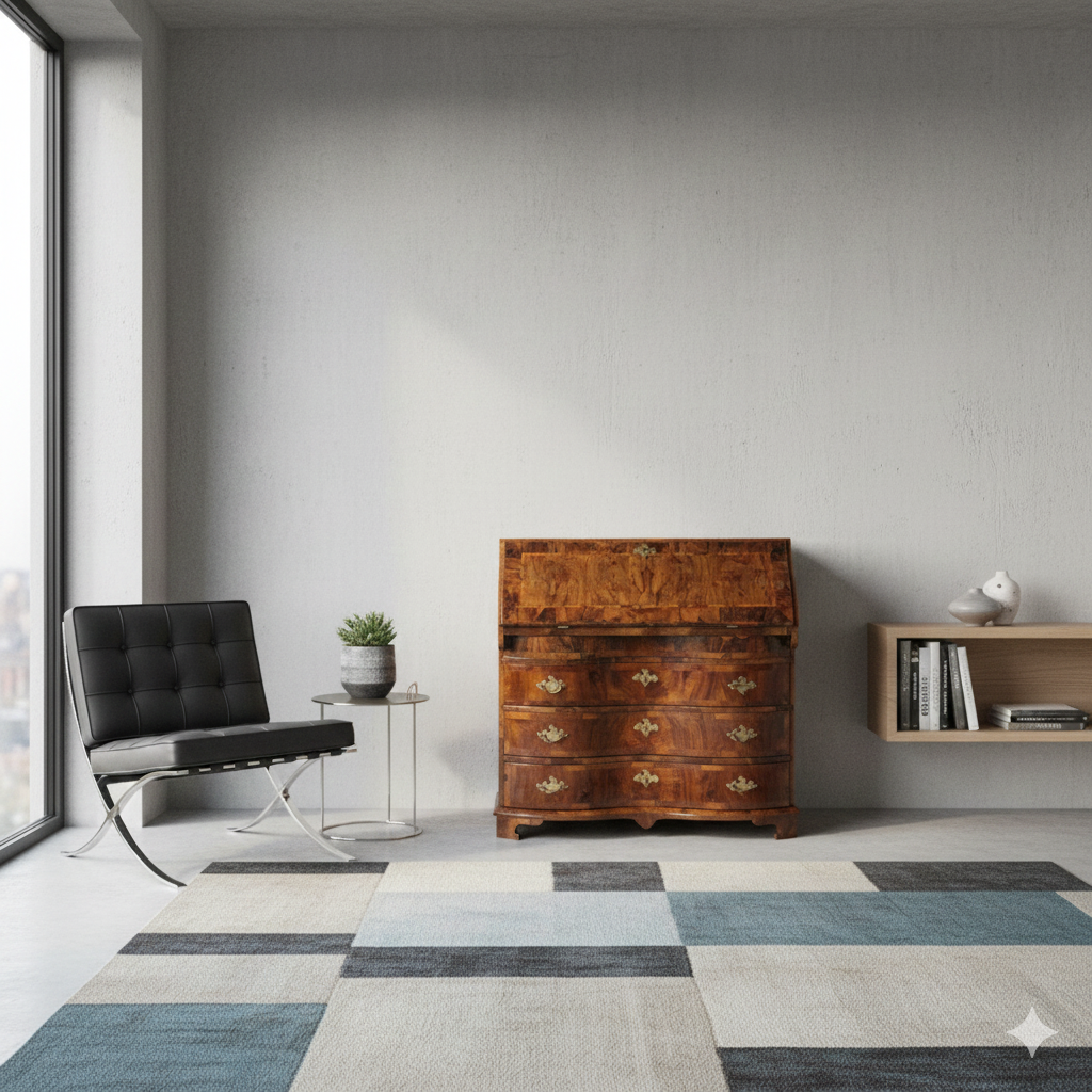 Secretaire Barok 1770 Noten - Afbeelding 2