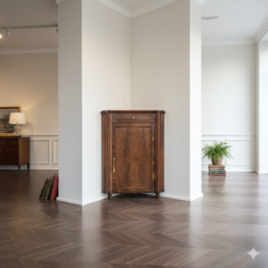 Hoekkast Biedermeier 1850 Mahonie