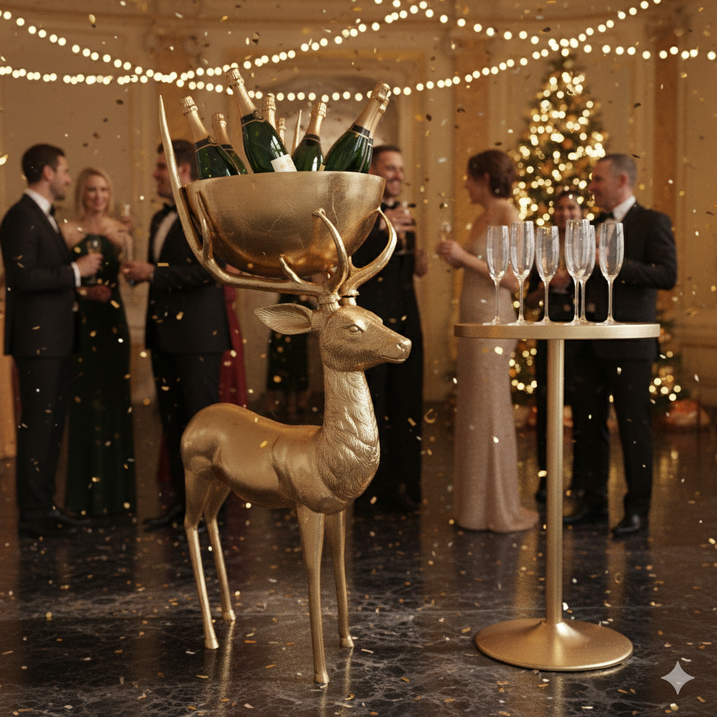 Champagnerschaal Sektschaal Hert 1,40 m - Afbeelding 2