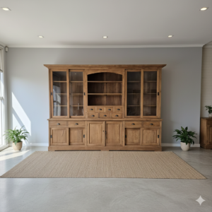 Vitrine Kast Teak 3,00 m