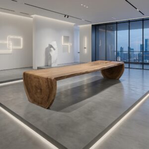 Eettafel Boomstam-Tafel Acaciahout 4,05 m x 1,33 m