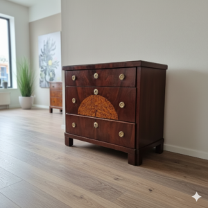 Commode Biedermeier 1850 Mahonie