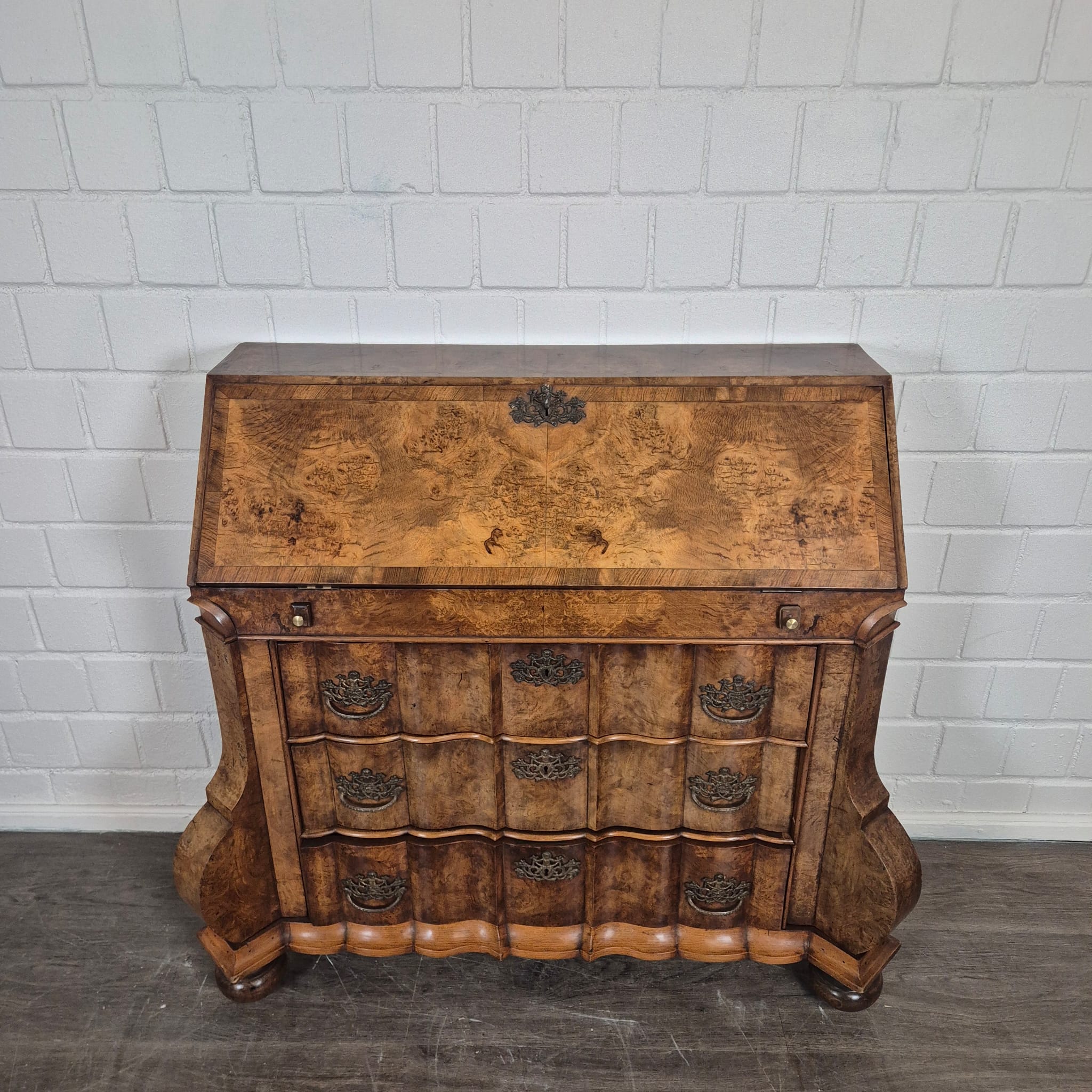 Secretaire Neo-barok 1950 Noten - Afbeelding 3