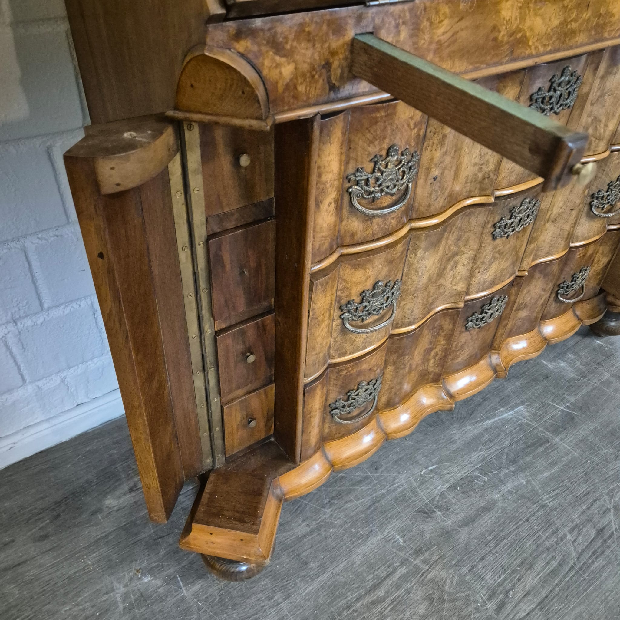 Secretaire Neo-barok 1950 Noten - Afbeelding 18